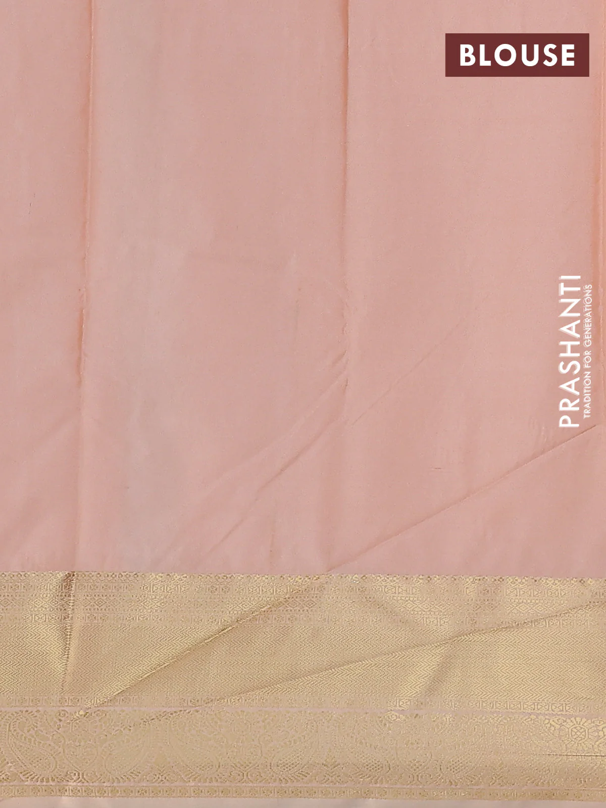 Bangalori silk saree cs blue and sandal with zari woven buttas and zari woven border - Image 2