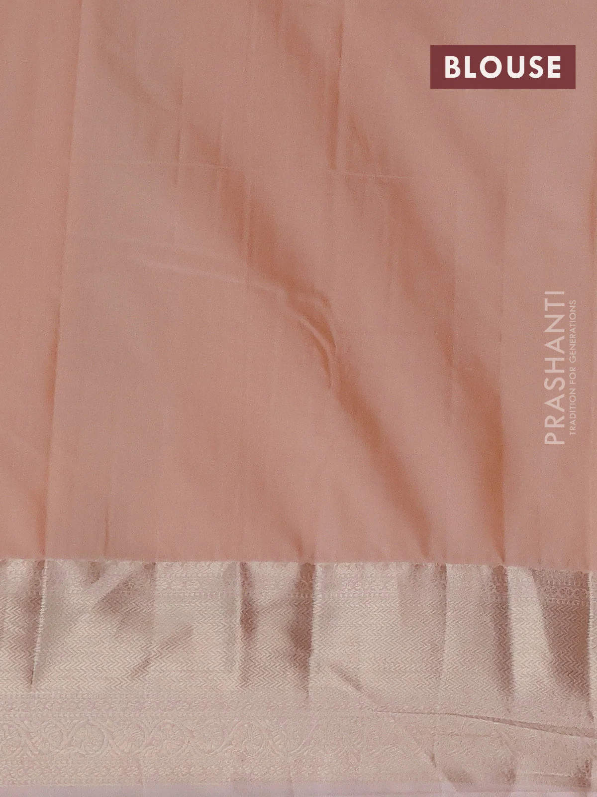Bangalori silk saree dark green and peach shade with zari woven buttas and zari woven border - Image 2