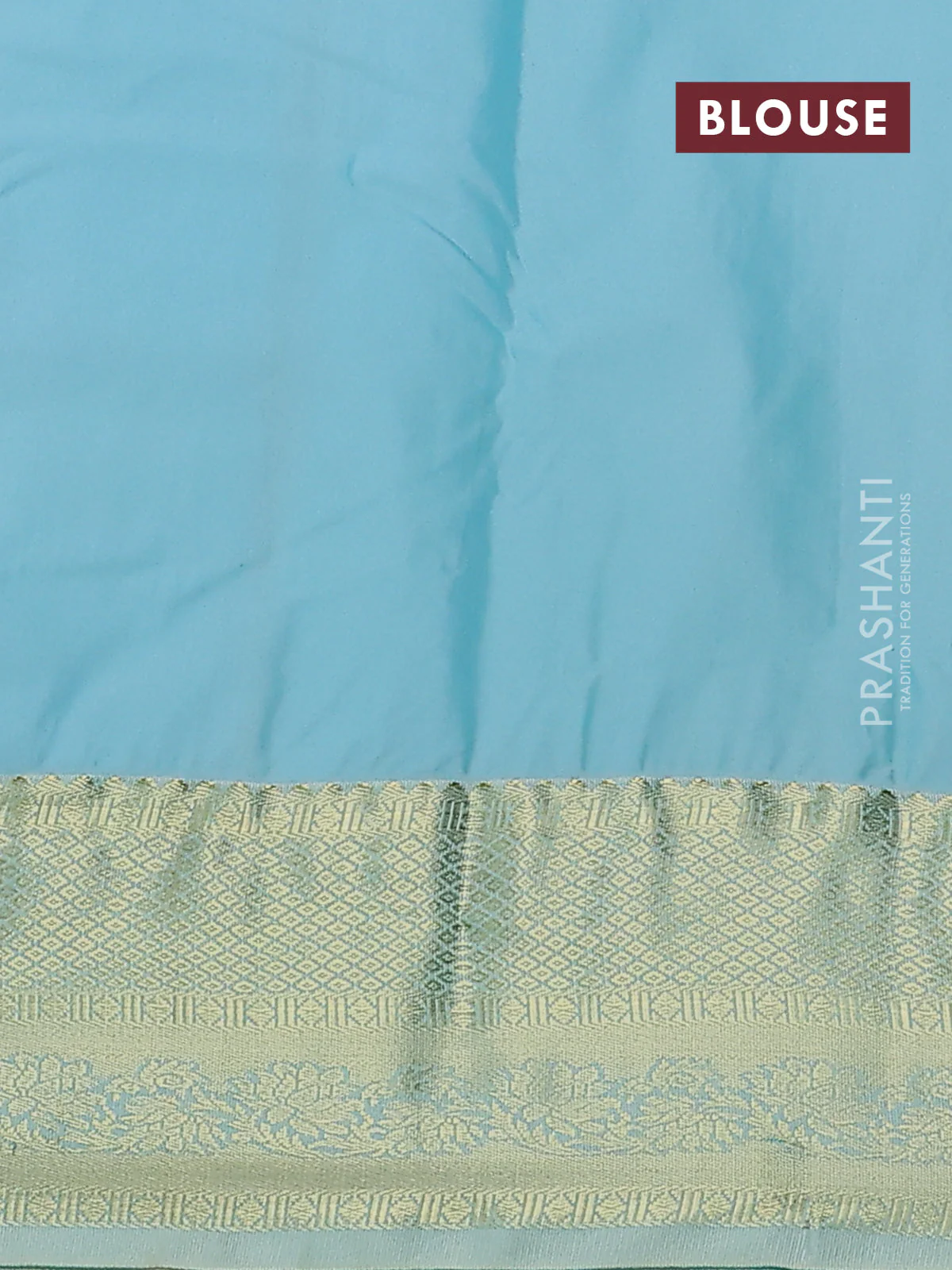 Bangalori silk saree dark mustard and pastel green with allover zari stripe pattern and zari woven border - Image 2
