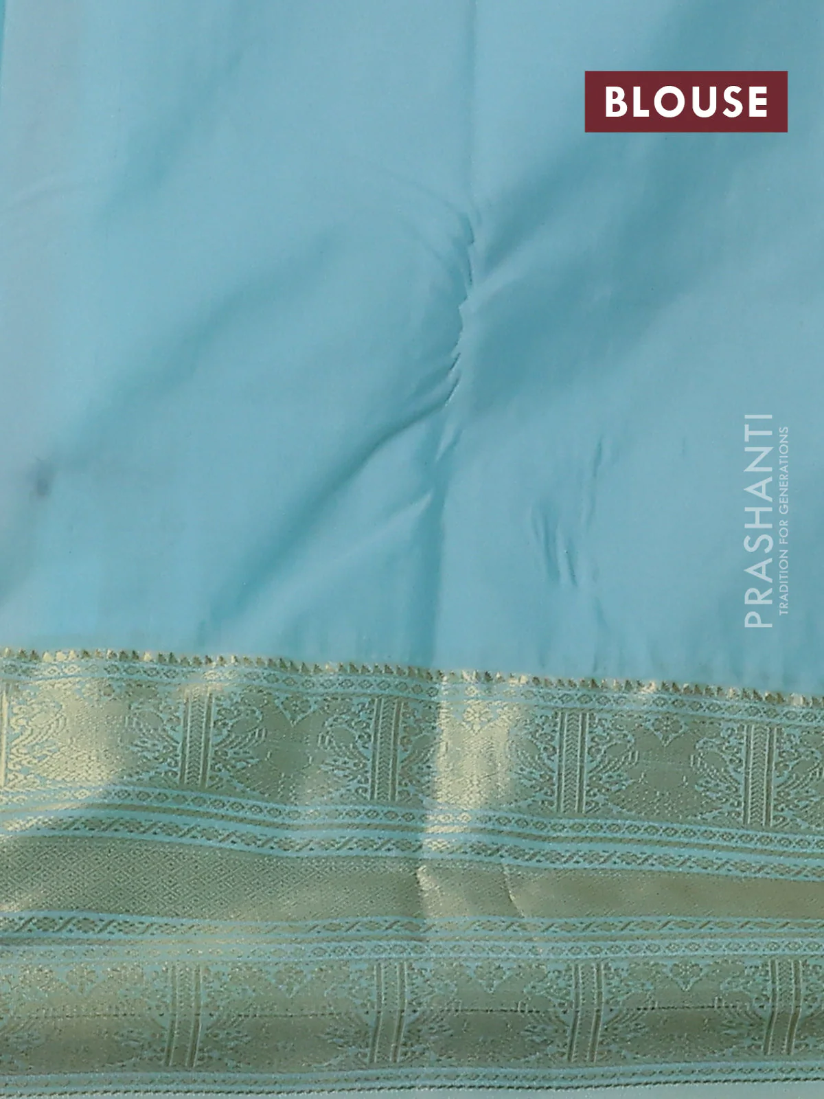 Bangalori silk saree dual shade of pinkish orange and teal shade with zari woven buttas and zari woven border - Image 2