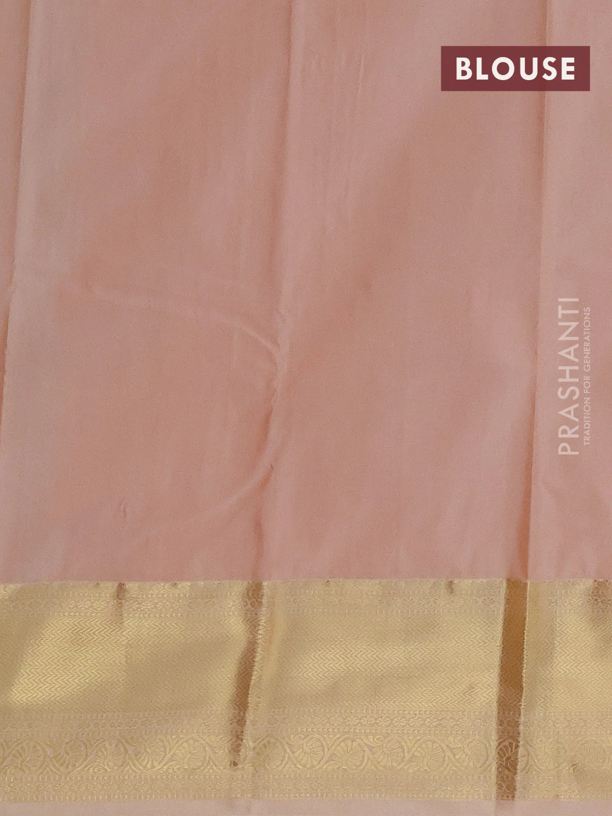 Bangalori silk saree green and sandal with zari woven buttas and zari woven border - Image 2