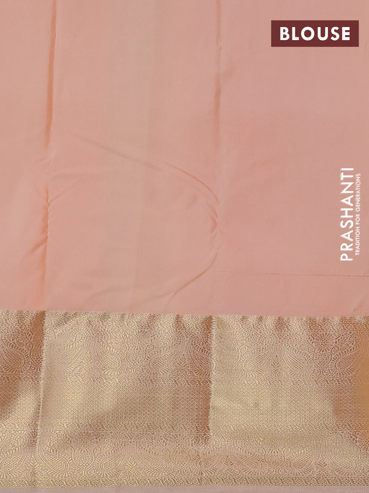 Bangalori silk saree green and sandal with zari woven buttas and zari woven border - Image 2