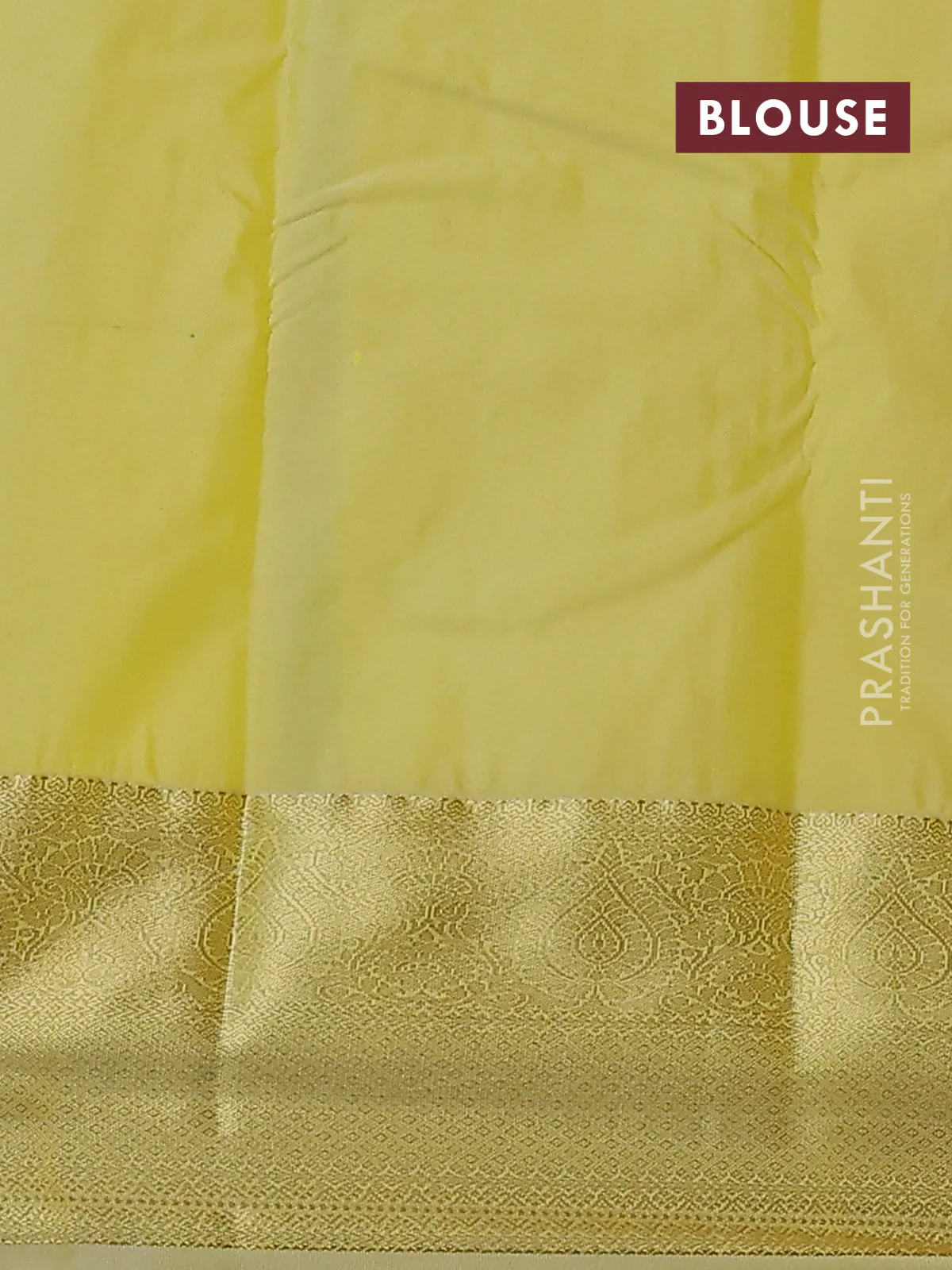Bangalori silk saree maroon and lime yellow with zari woven buttas and zari woven border - Image 2