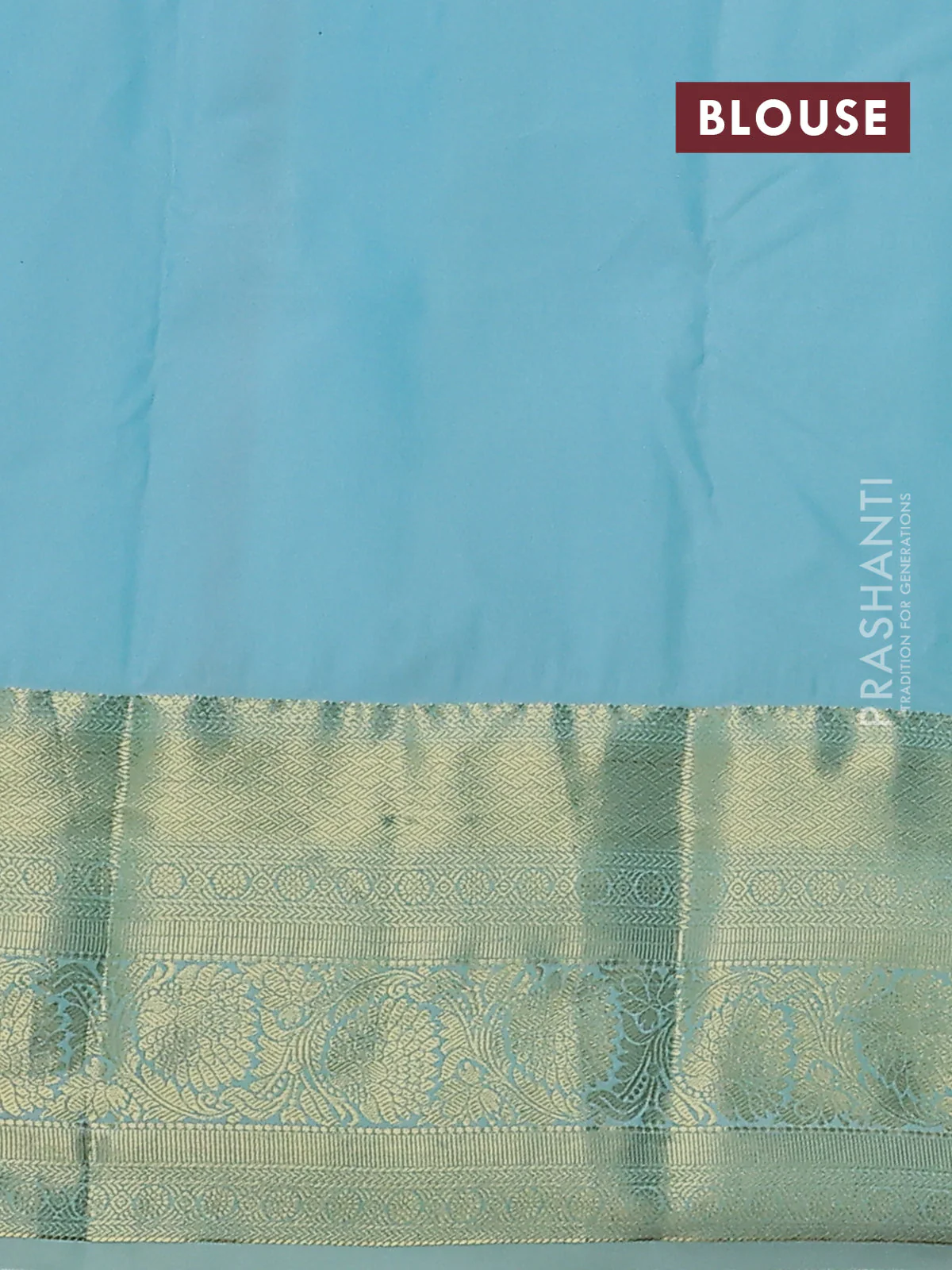 Bangalori silk saree maroon and teal shade with zari woven buttas and zari woven border - Image 2