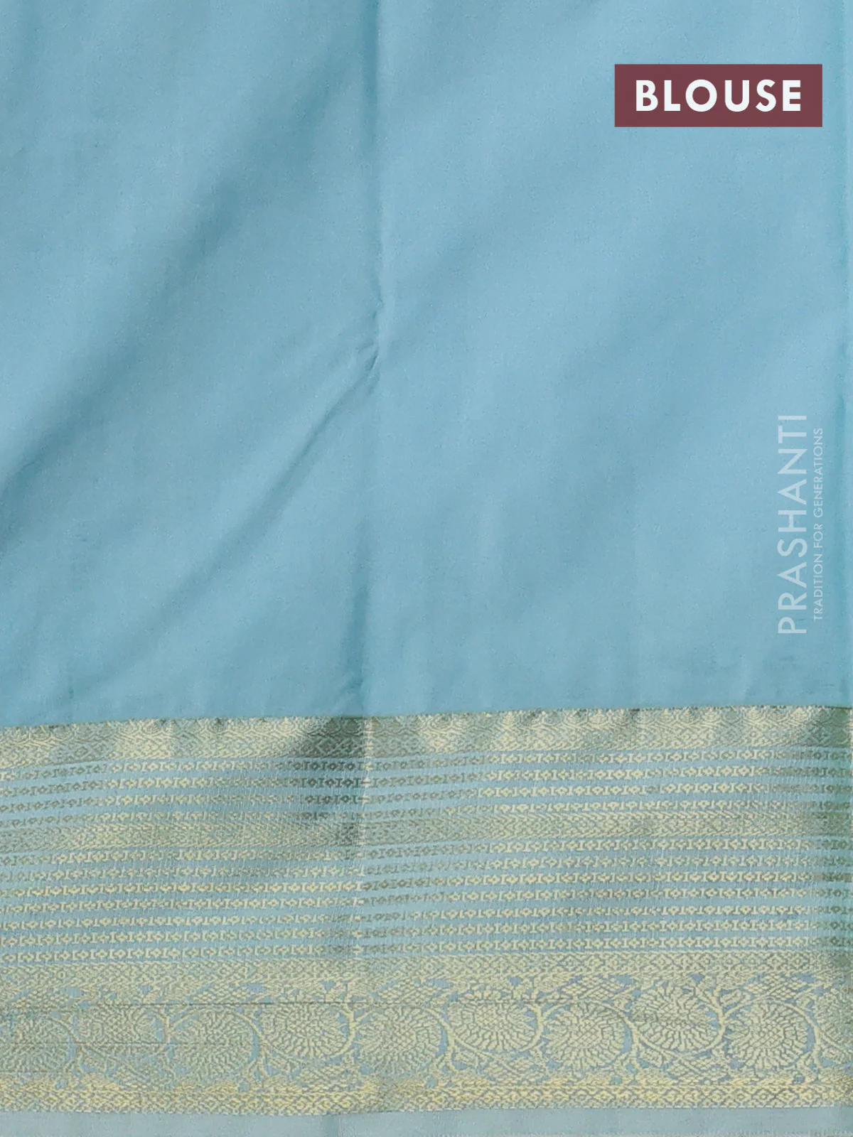 Bangalori silk saree rustic orange and teal shade with zari woven buttas and zari woven border - Image 2