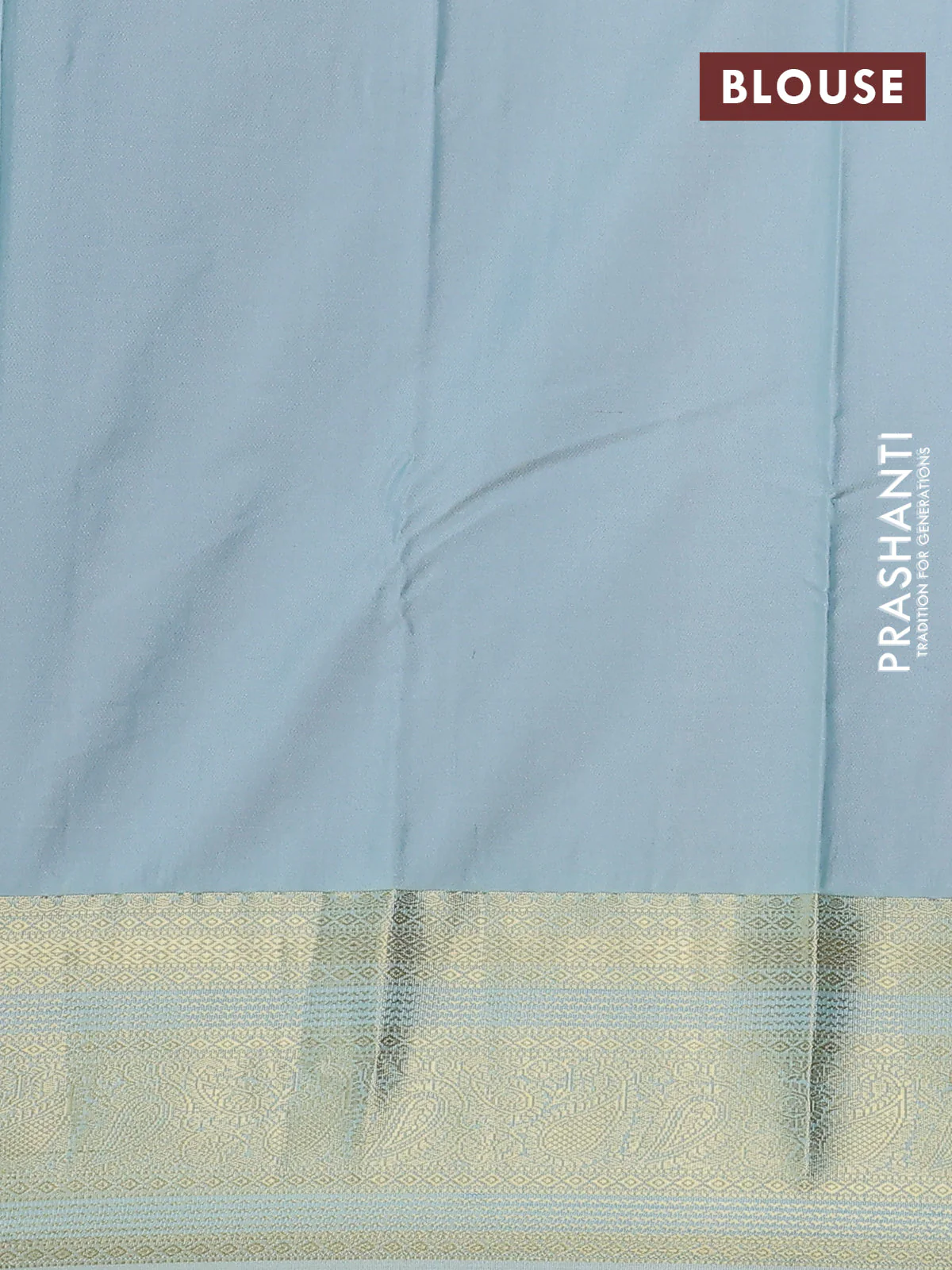 Bangalori silk saree rustic orange and teal shade with zari woven buttas and zari woven border - Image 2