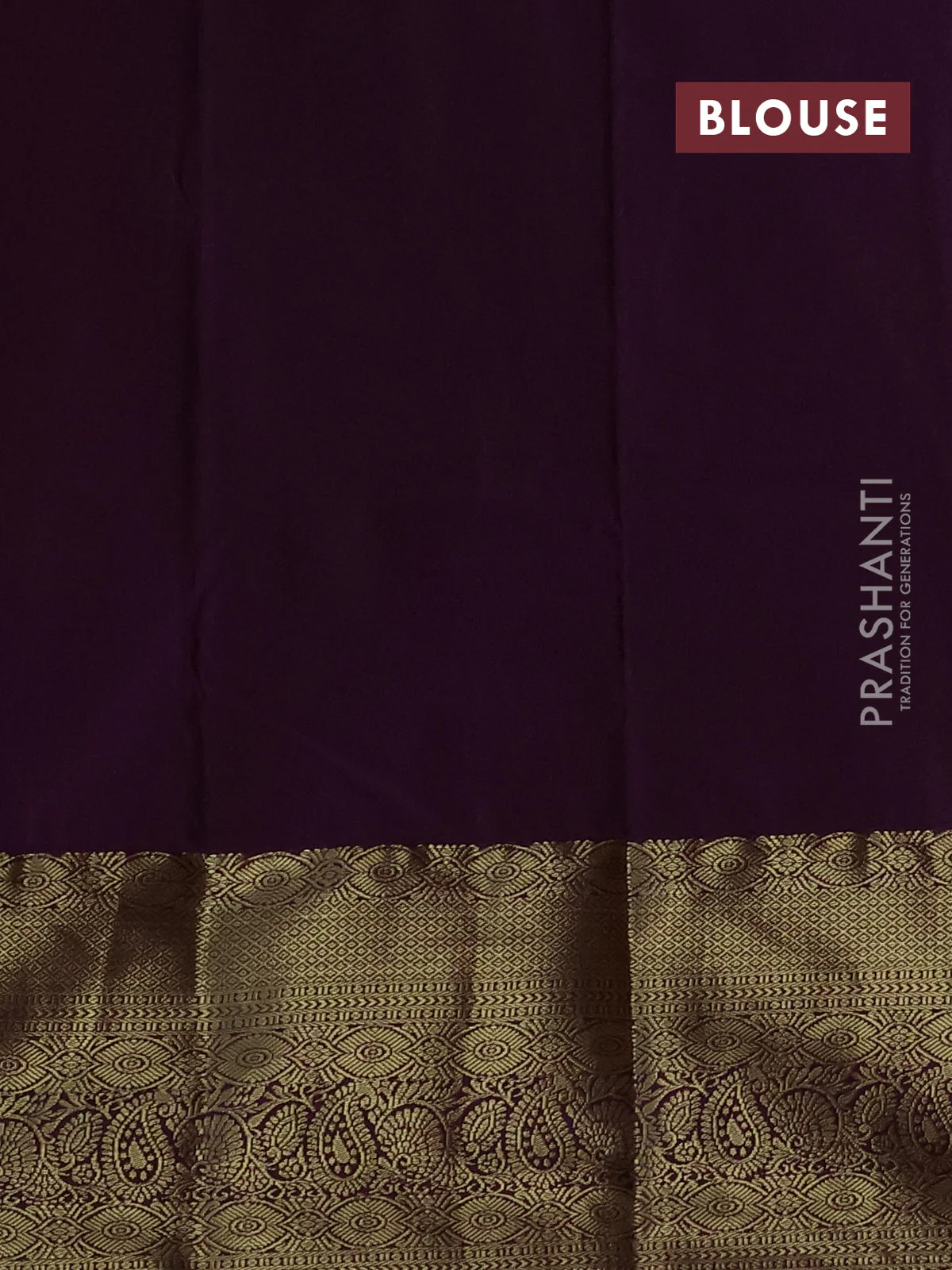 Bangalori silk saree sunset orange and deep purple with zari woven buttas and zari woven border - Image 2