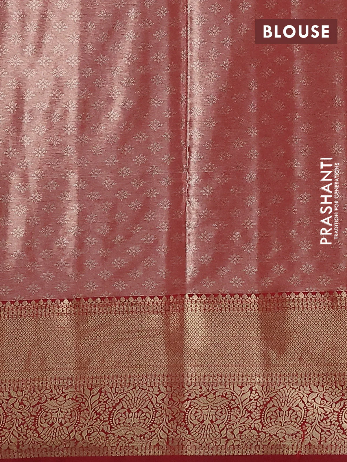 Bangalori tissue silk saree pastel blue and maroon with zari woven brocade weaves and zari woven border - Image 3