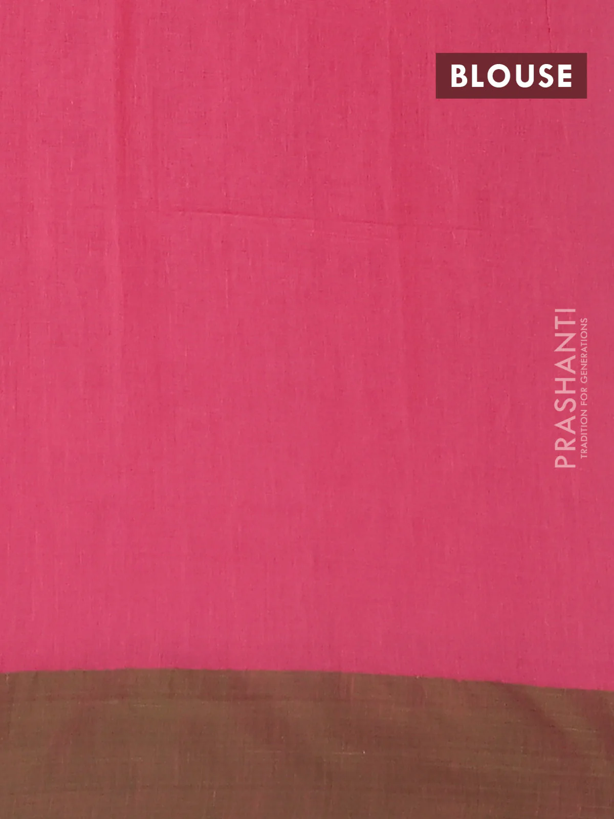 Bengal soft cotton saree candy pink and green with butta weaves and simple border - Image 4