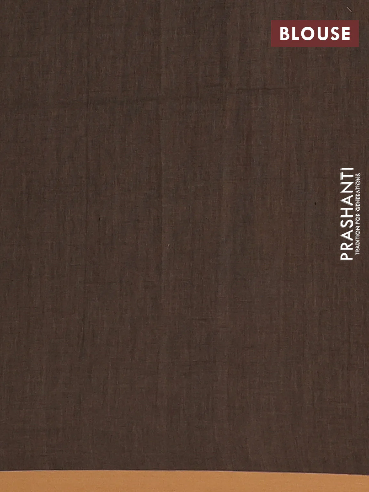 Bengal soft cotton saree chikku shade and sandal with allover thread & zari weaves and thread woven border - Image 4