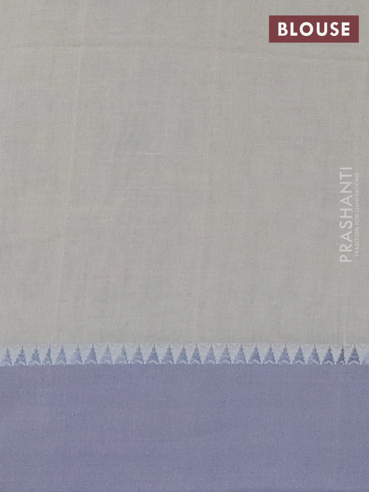Bengal soft cotton saree cream and grey with thread woven buttas and temple design simple border - Image 4