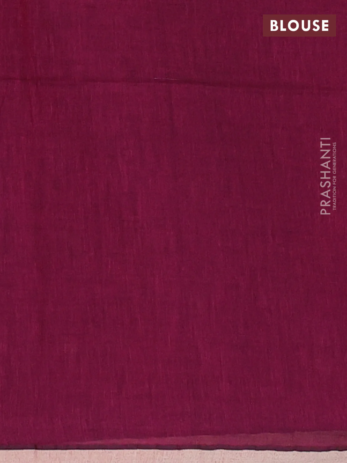 Bengal soft cotton saree dark magenta with thread woven buttas and piping border - Image 4