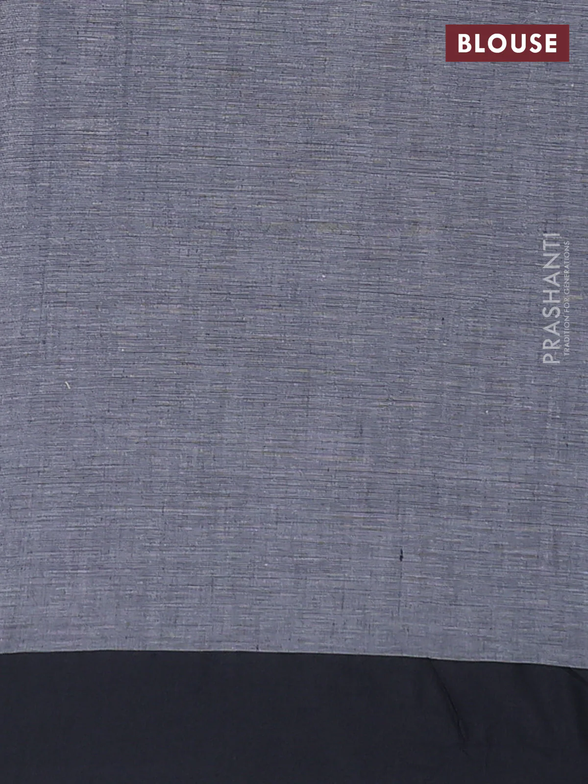 Bengal soft cotton saree grey and maroon with allover butta weaves and simple border - Image 4