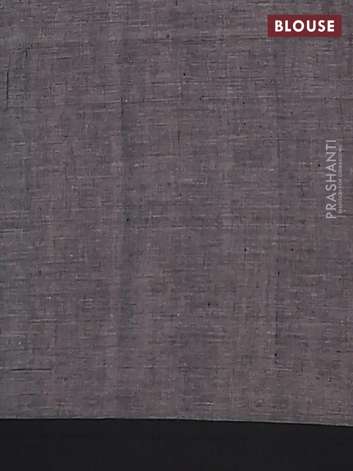 Bengal soft cotton saree grey and maroon with allover butta weaves and simple border - Image 4