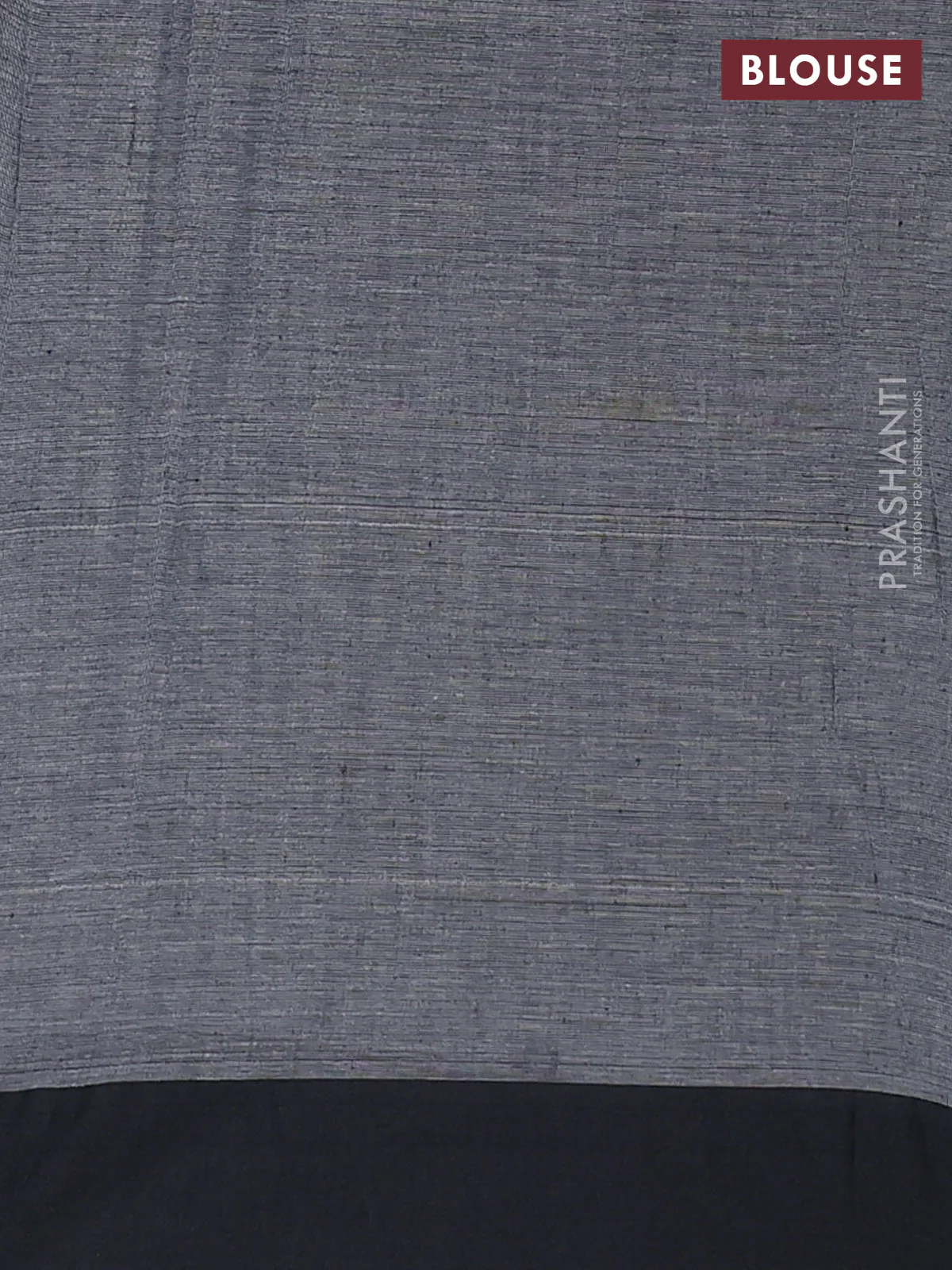 Bengal soft cotton saree grey and maroon with allover weaves and simple border - Image 4