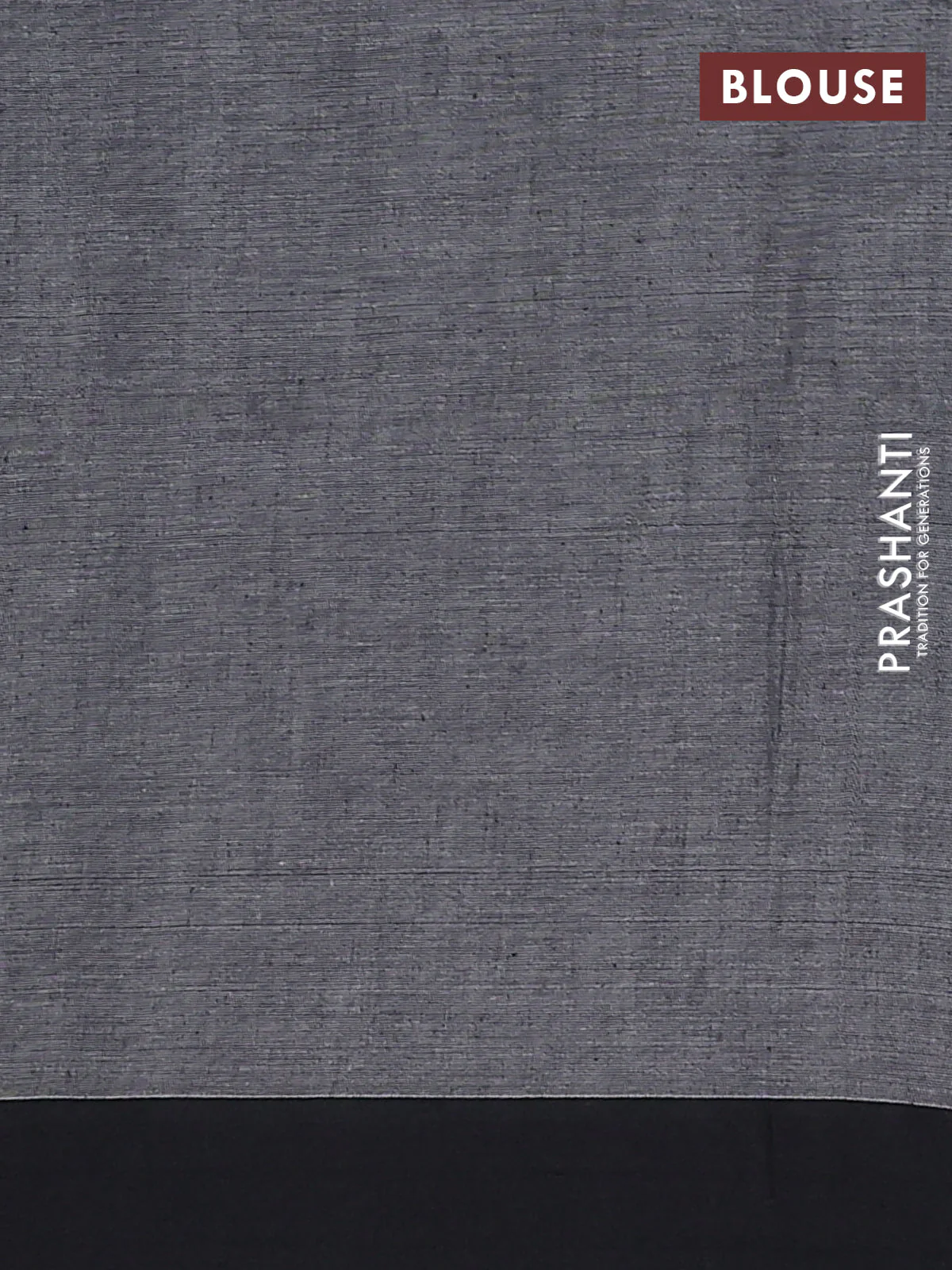 Bengal soft cotton saree grey and maroon with allover weaves and simple border - Image 4