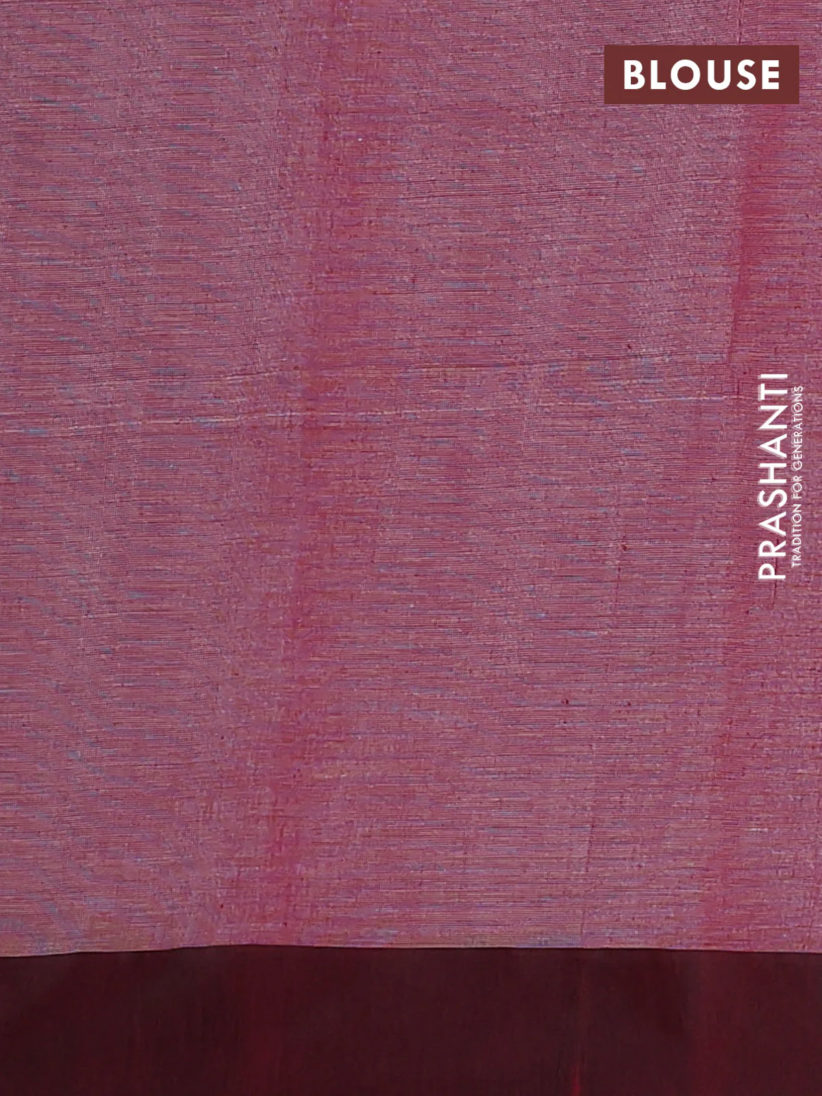 Bengal soft cotton saree grey and maroon with allover weaves and simple border - Image 4