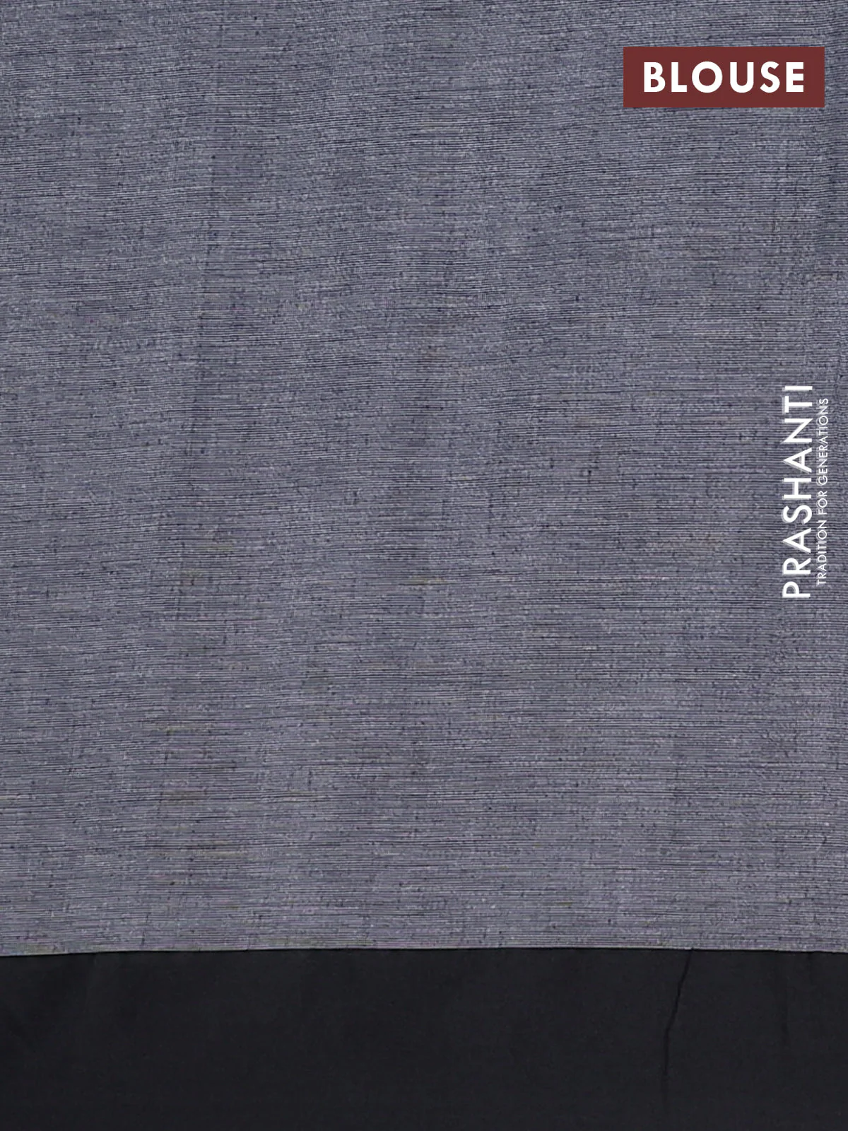 Bengal soft cotton saree grey and maroon with allover weaves and simple border - Image 4