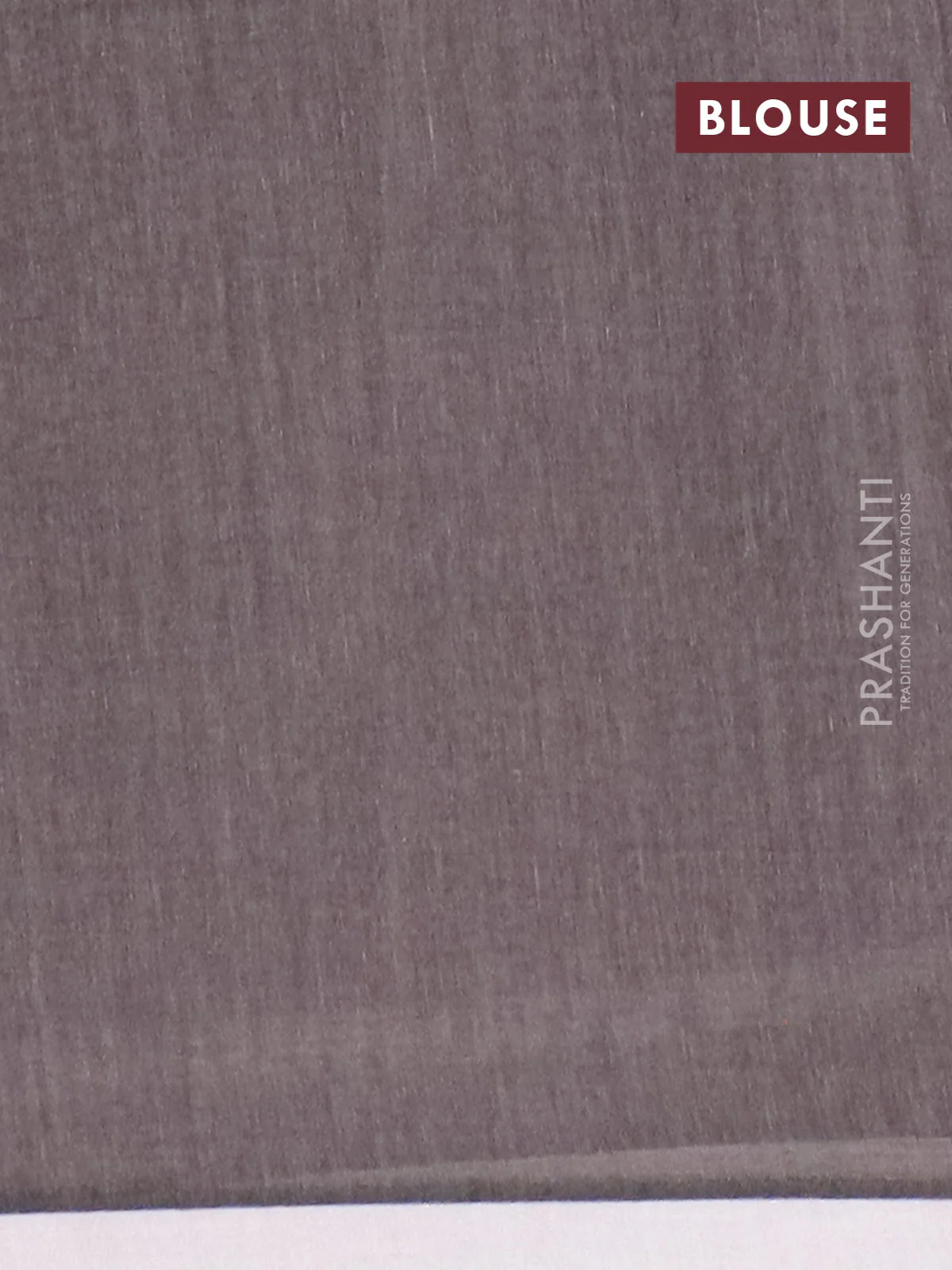 Bengal soft cotton saree grey and wine shade with thread woven buttas and piping border - Image 4