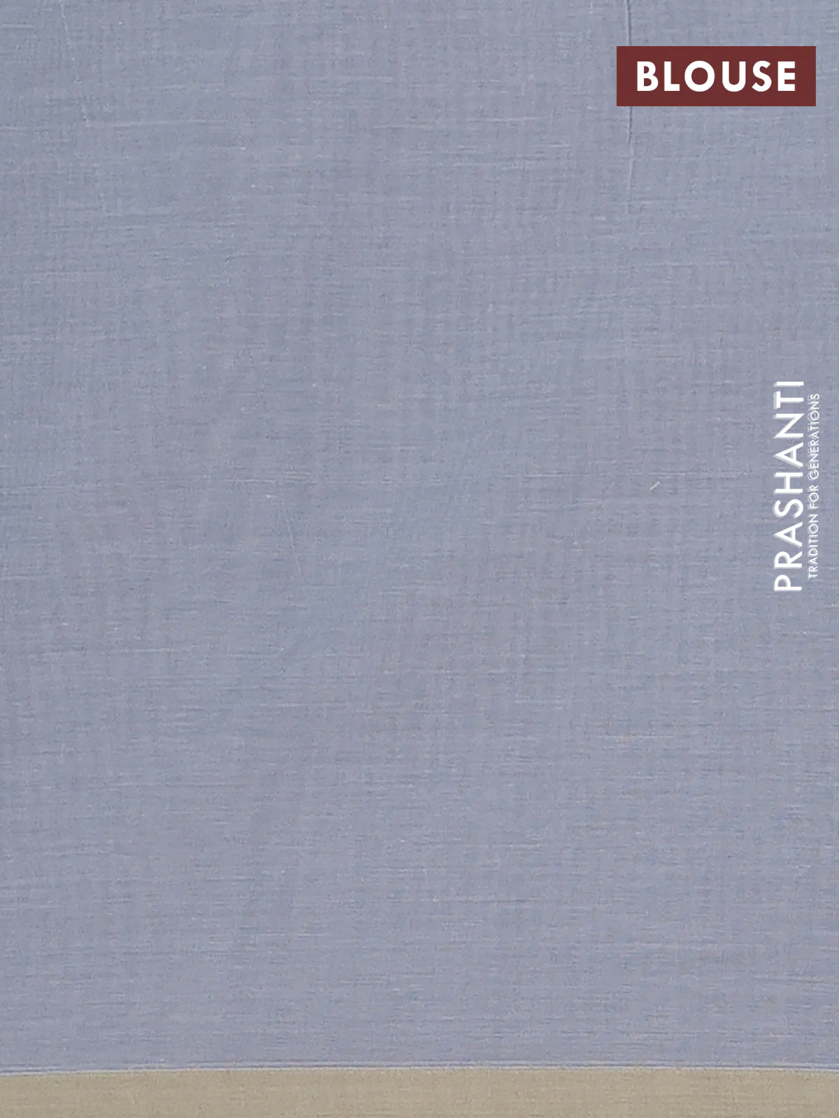 Bengal soft cotton saree grey shade and beige with thread woven buttas and piping border - Image 4