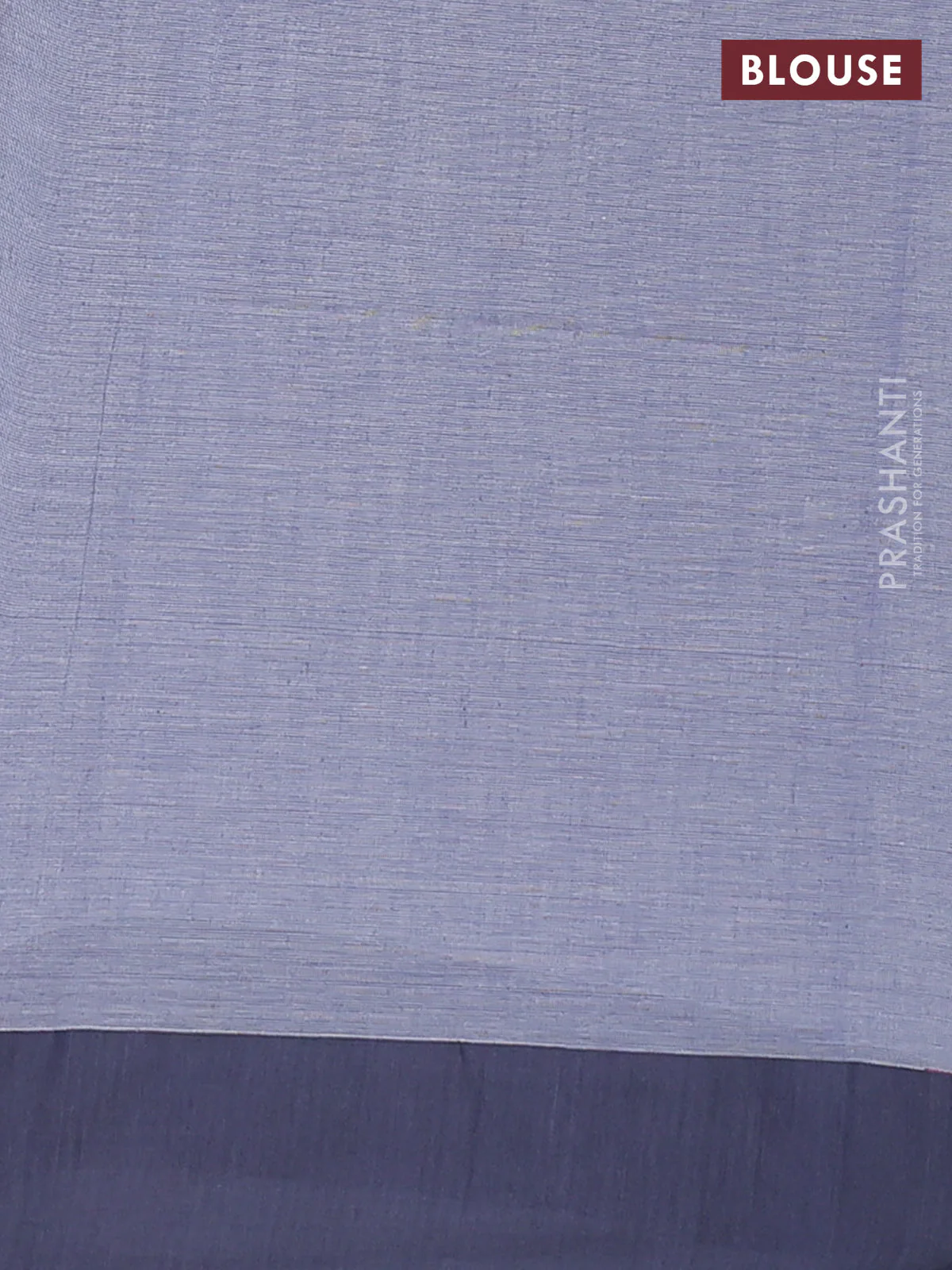 Bengal soft cotton saree greyish blue and grey with allover butta weaves and simple border - Image 4