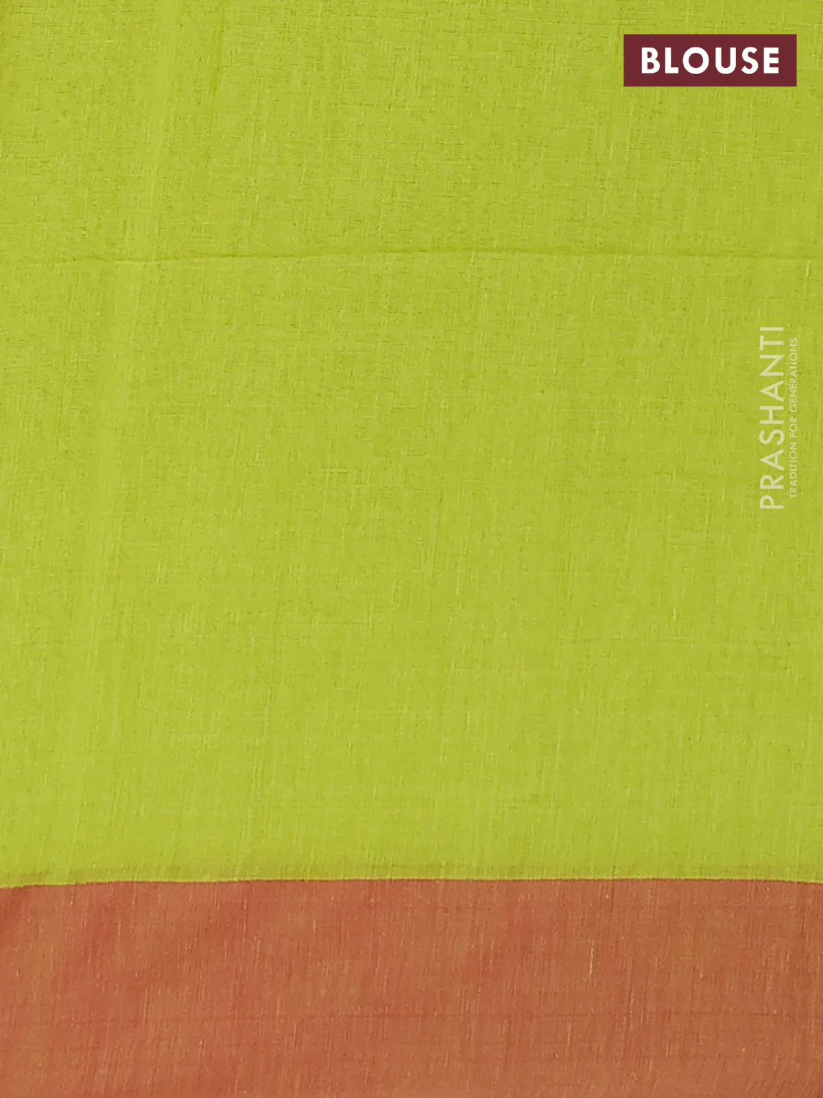 Bengal soft cotton saree light green and maroon with allover butta weaves and simple border - Image 4