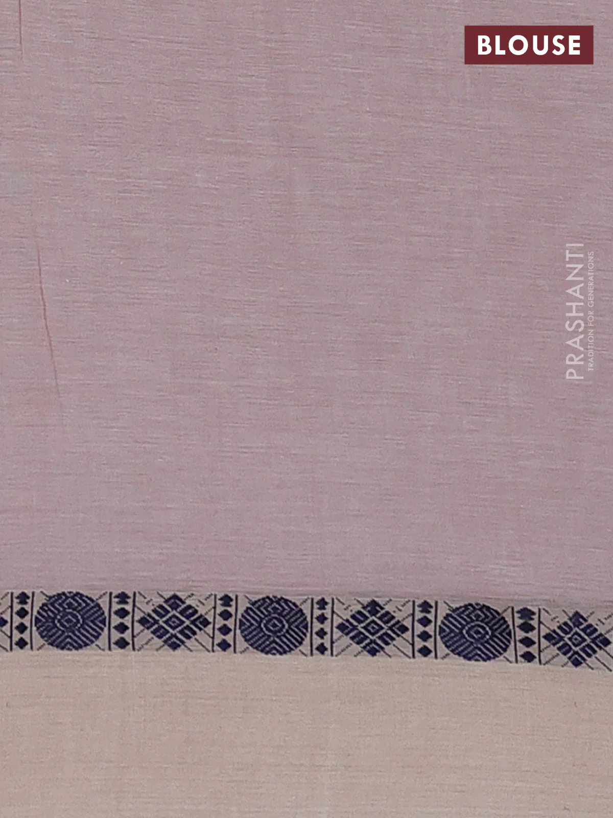 Bengal soft cotton saree light pink with thread woven buttas and thread woven simple border - Image 4
