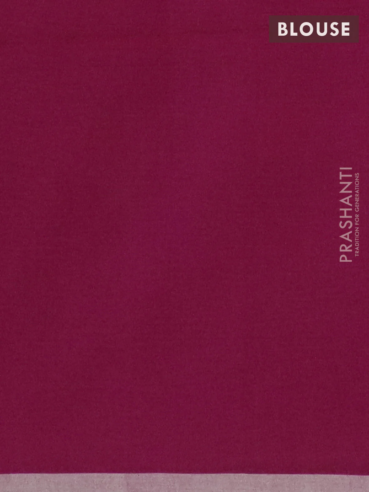 Bengal soft cotton saree magenta pink with thread woven buttas and piping border - Image 4