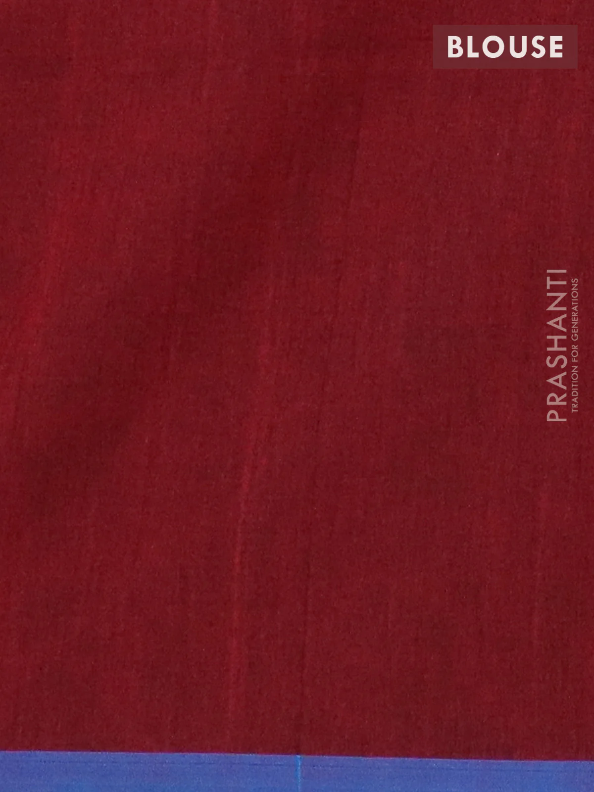 Bengal soft cotton saree maroon with thread woven buttas and piping border - Image 4