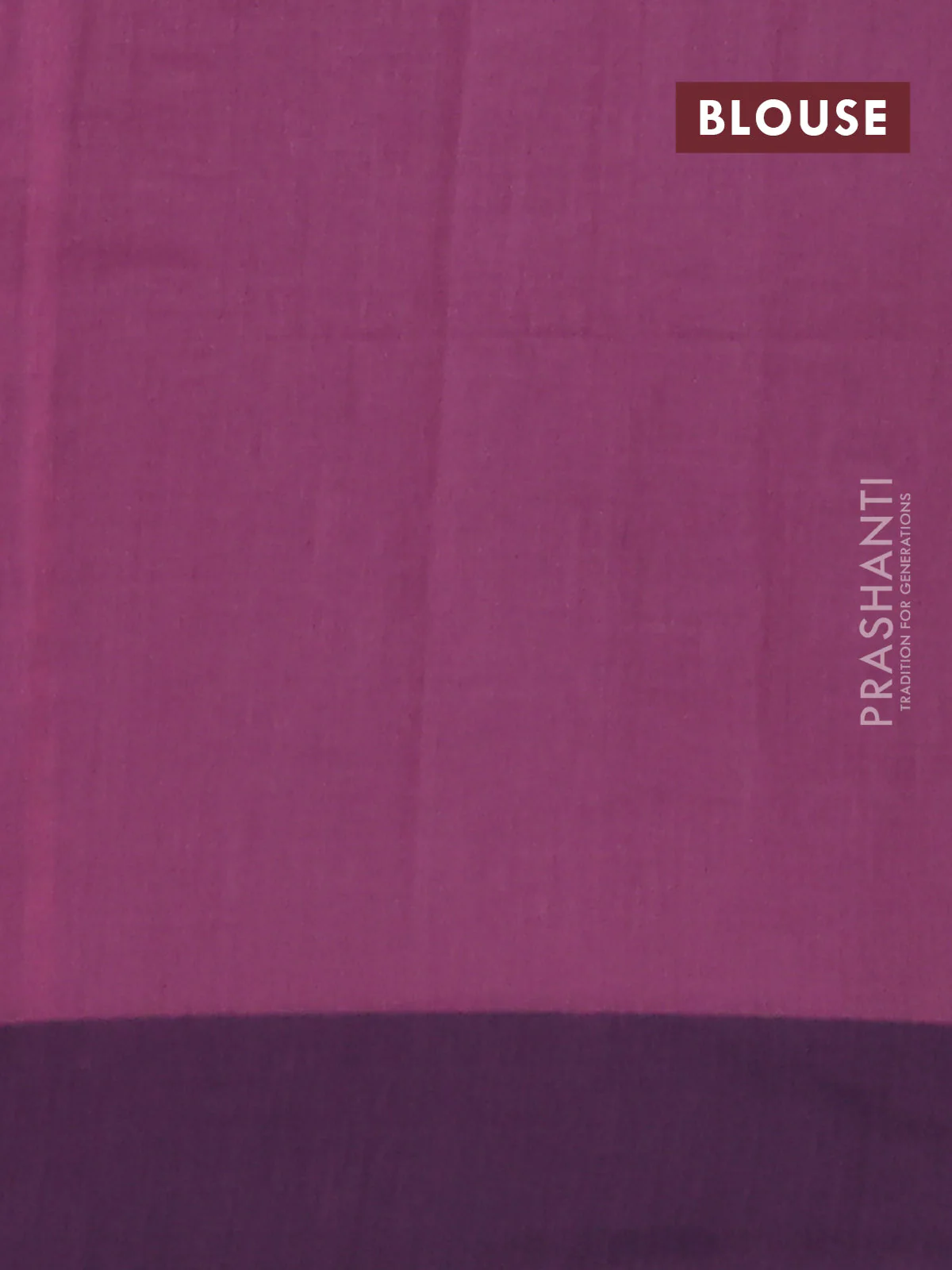 Bengal soft cotton saree mauve pink and navy blue with allover butta weaves and simple border - Image 4
