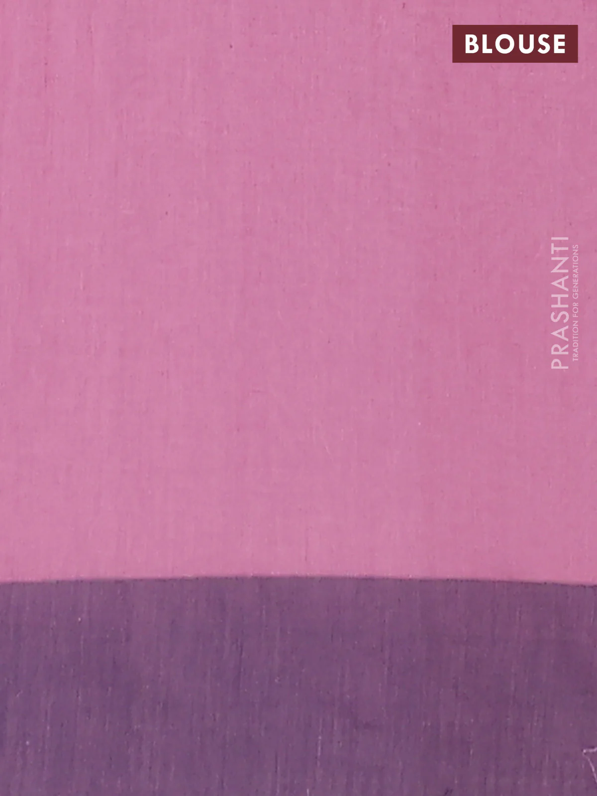 Bengal soft cotton saree mauve pink and navy blue with allover butta weaves and simple border - Image 4
