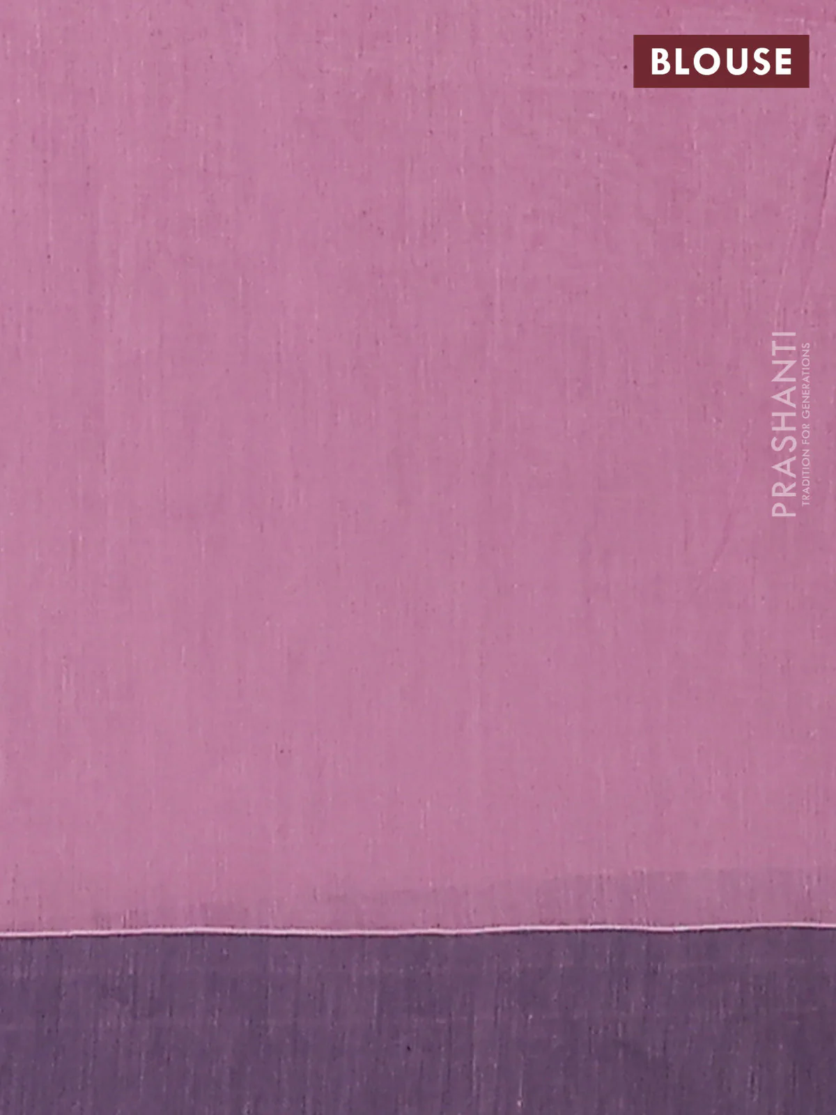 Bengal soft cotton saree mavue pink and navy blue with allover weaves and simple border - Image 4