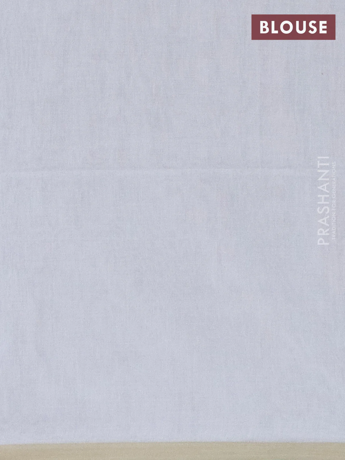 Bengal soft cotton saree off white and beige with thread woven buttas and piping border - Image 3