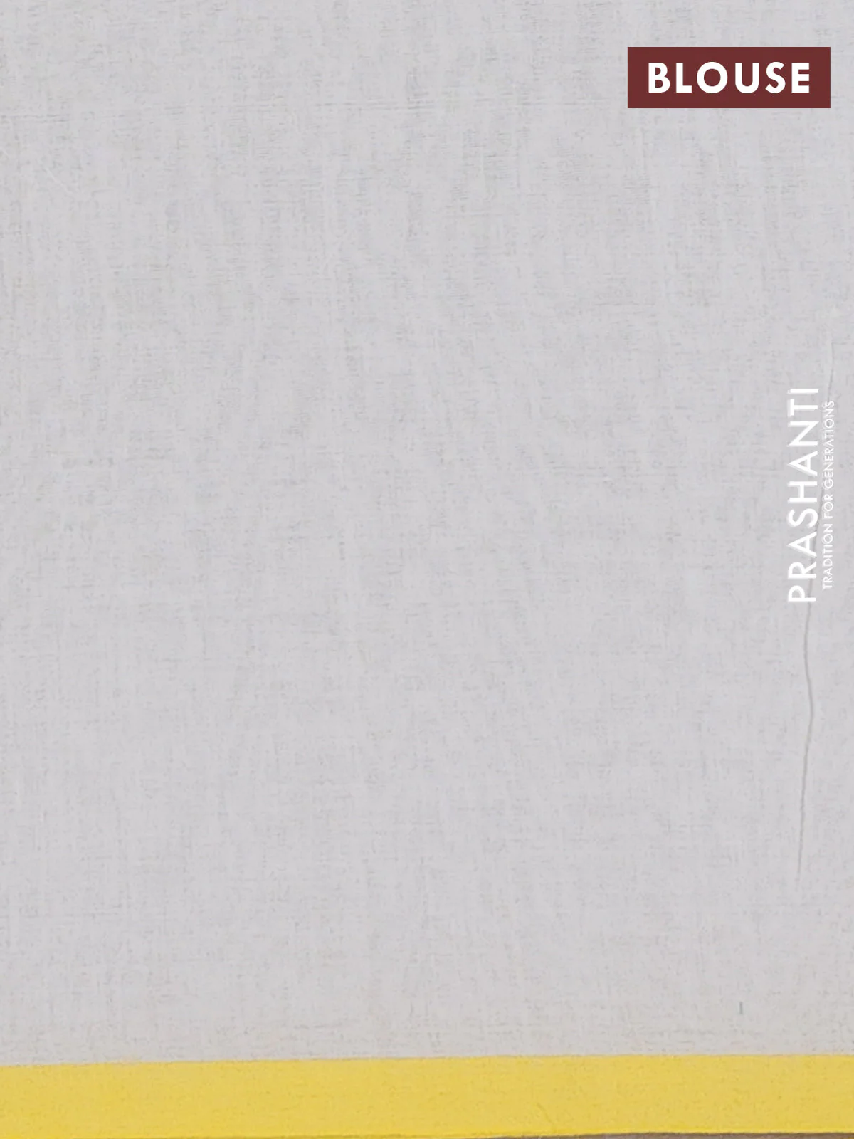 Bengal soft cotton saree off white and yellow with thread woven buttas and temple thread woven border - Image 4