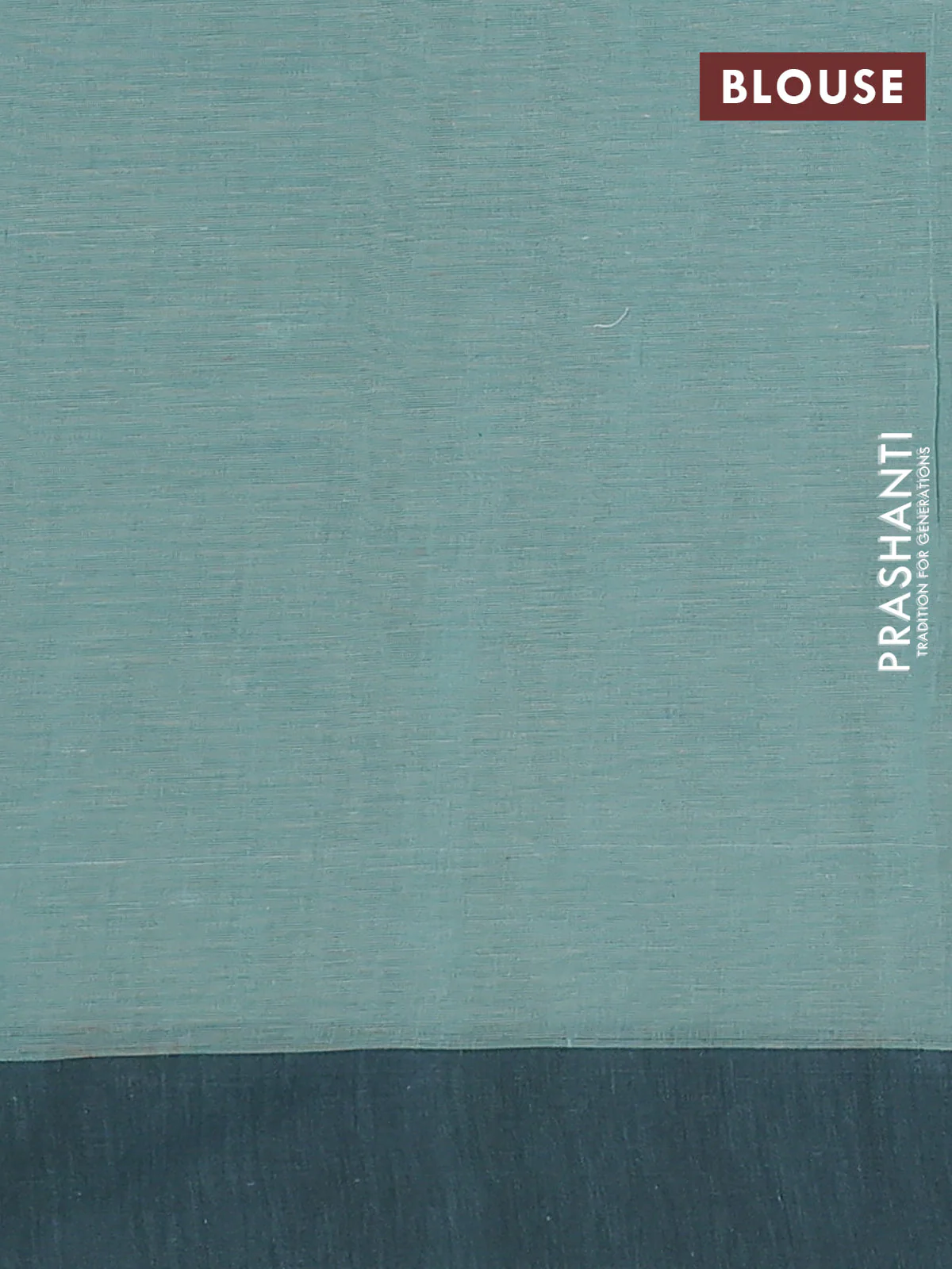 Bengal soft cotton saree pastel green and black with allover weaves and simple border - Image 4