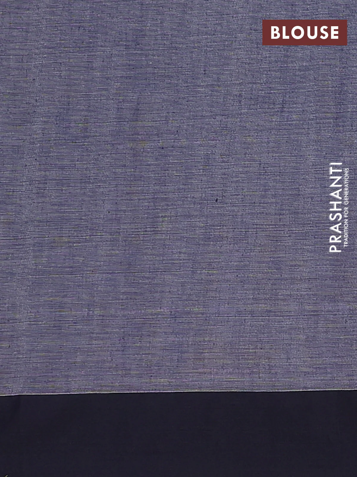 Bengal soft cotton saree pastel pink and navy blue with allover weaves and simple border - Image 4