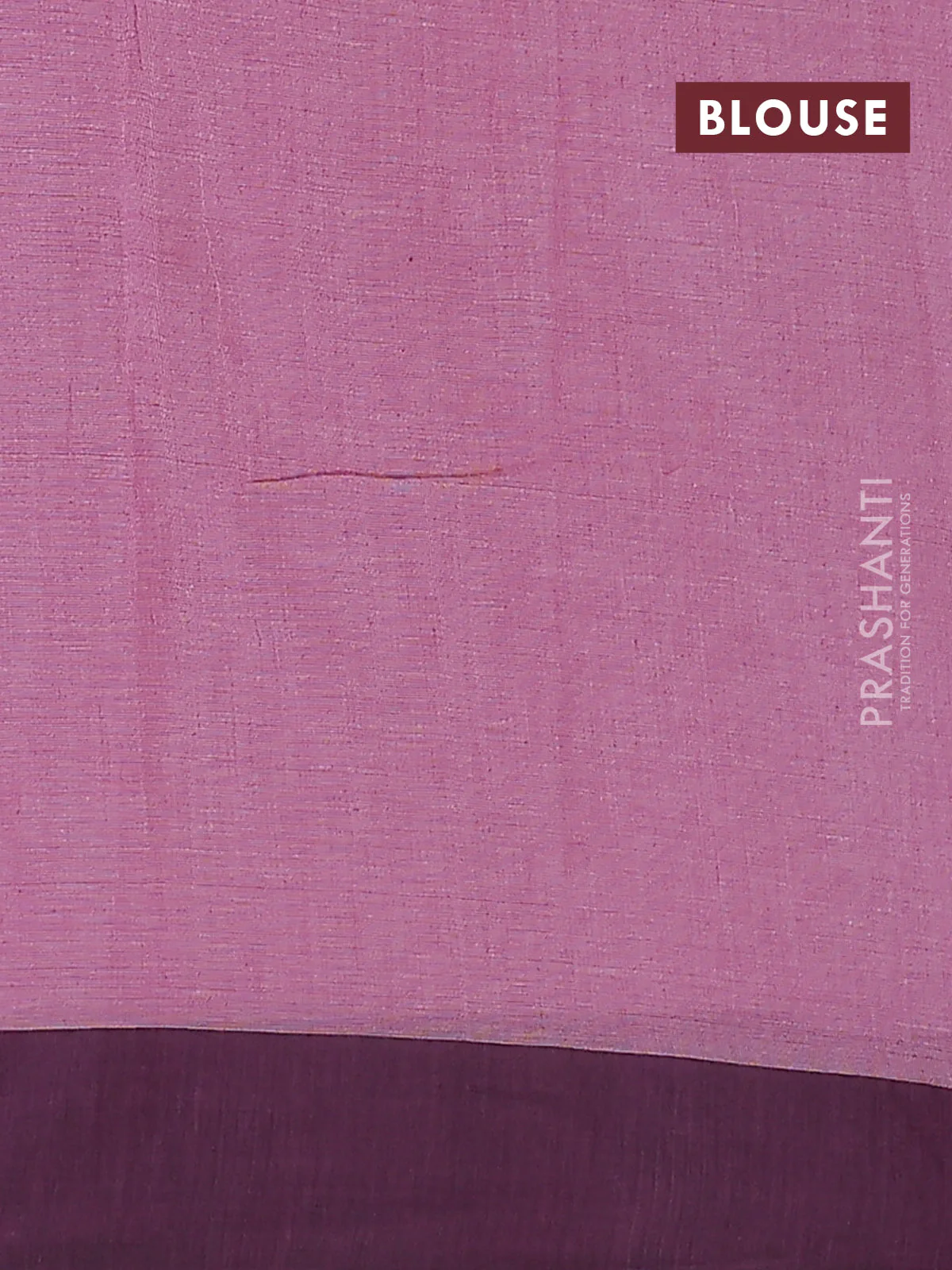 Bengal soft cotton saree pastel pink and navy blue with allover weaves and simple border - Image 4