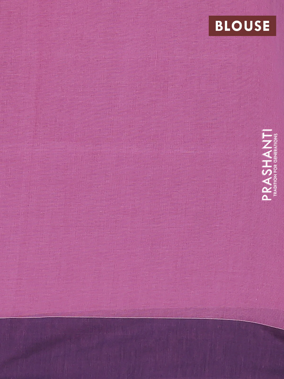 Bengal soft cotton saree pastel pink and navy blue with allover weaves and simple border - Image 4
