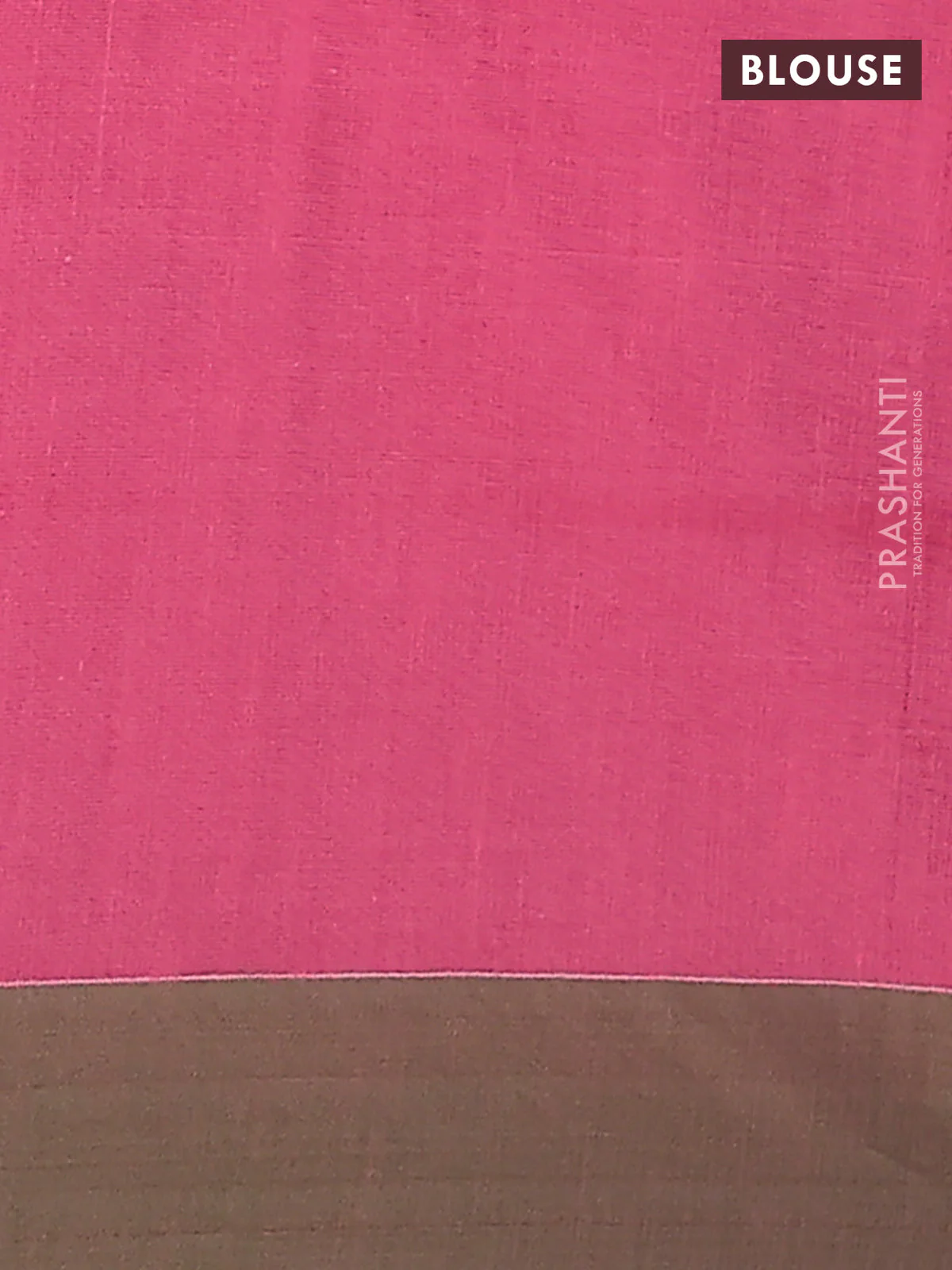 Bengal soft cotton saree peach pink and green with allover weaves and simple border - Image 4