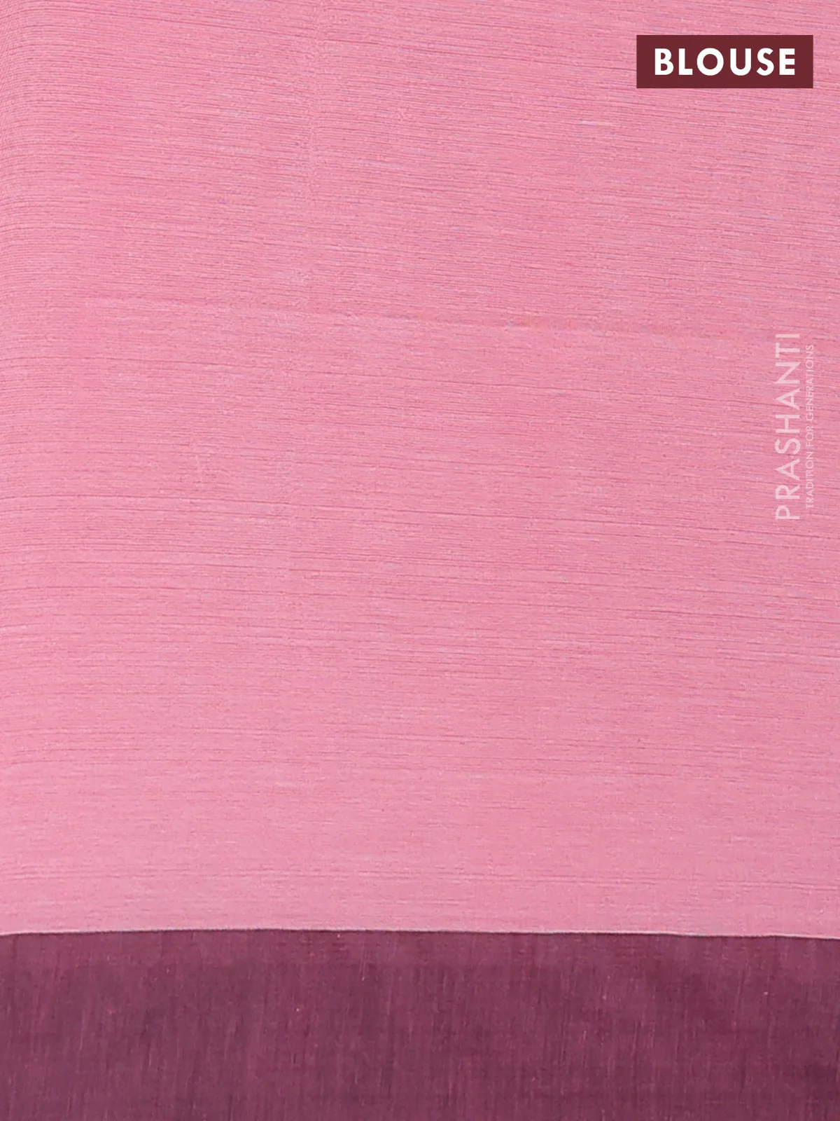 Bengal soft cotton saree pink and green with allover weaves and simple border - Image 4