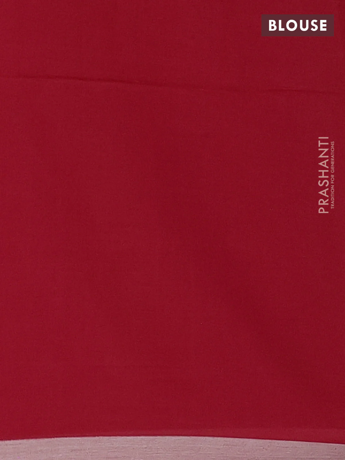 Bengal soft cotton saree red with thread woven buttas and piping border - Image 4