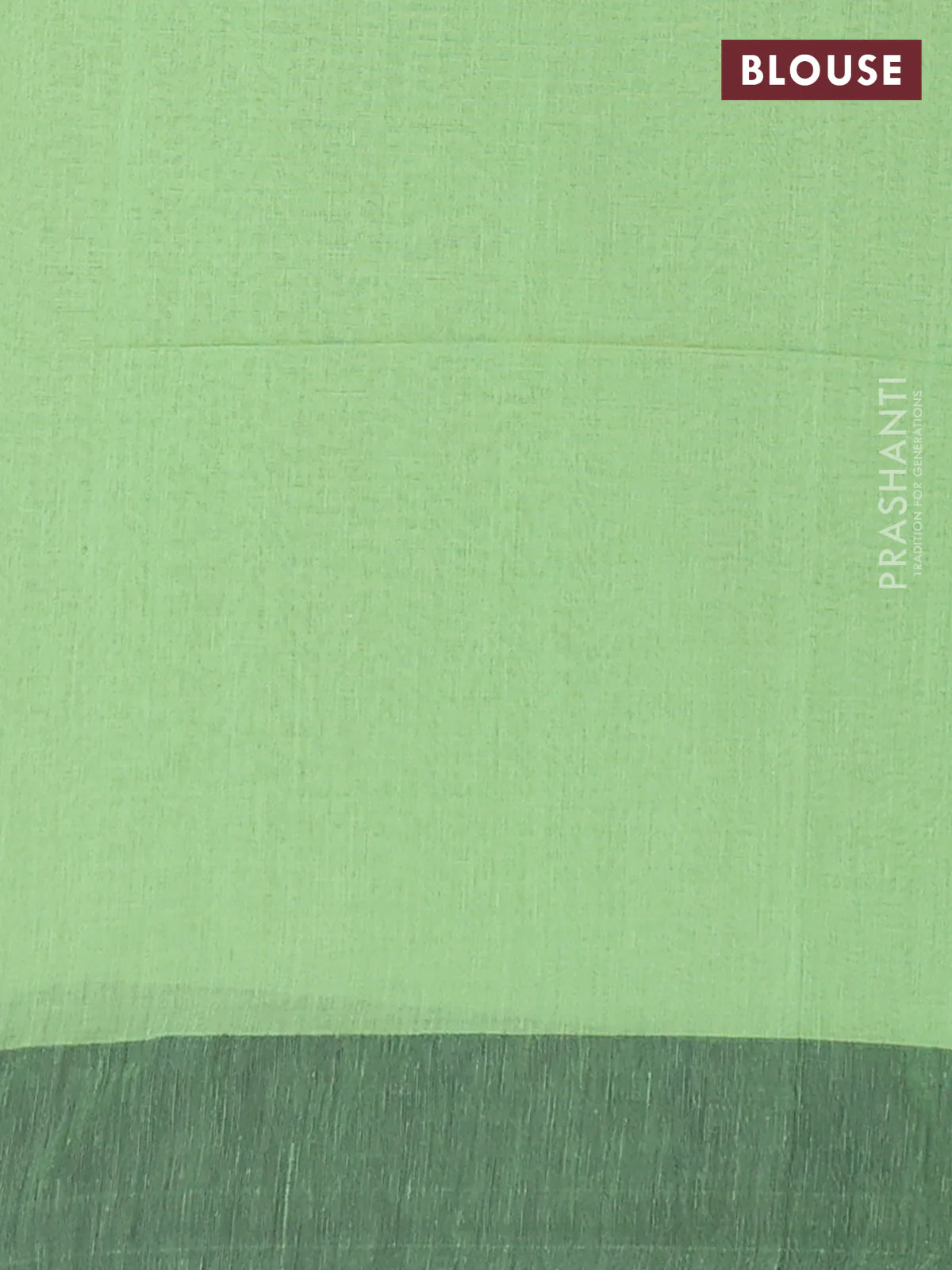 Bengal soft cotton saree teal green shade and black with allover butta weaves and simple border - Image 4
