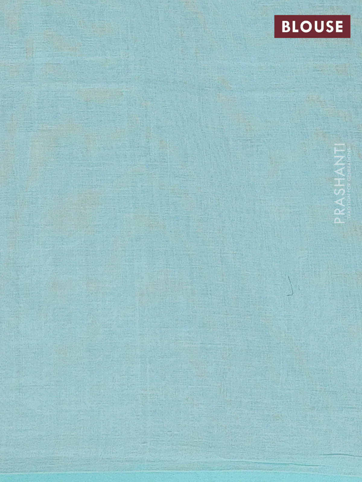 Bengal soft cotton saree teal green with thread woven buttas and piping border - Image 4