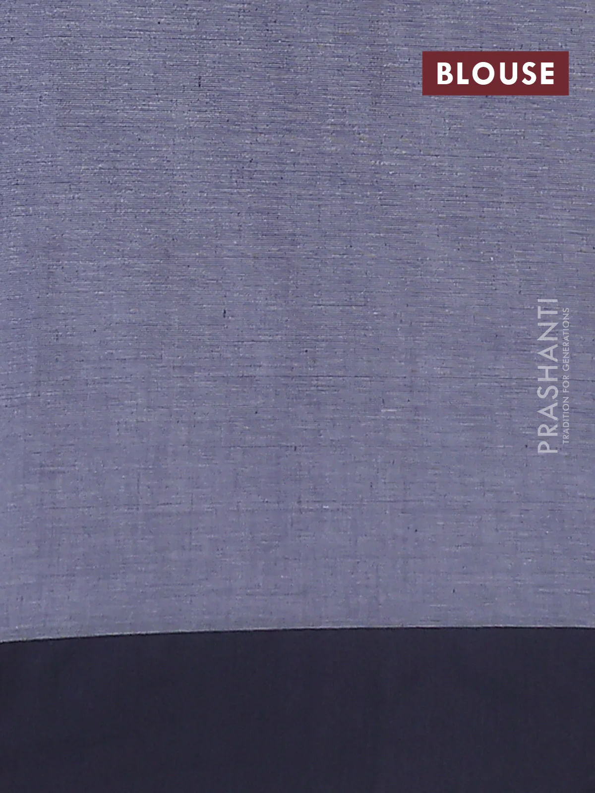 Bengal soft cotton saree violet and grey with allover weaves and simple border - Image 4