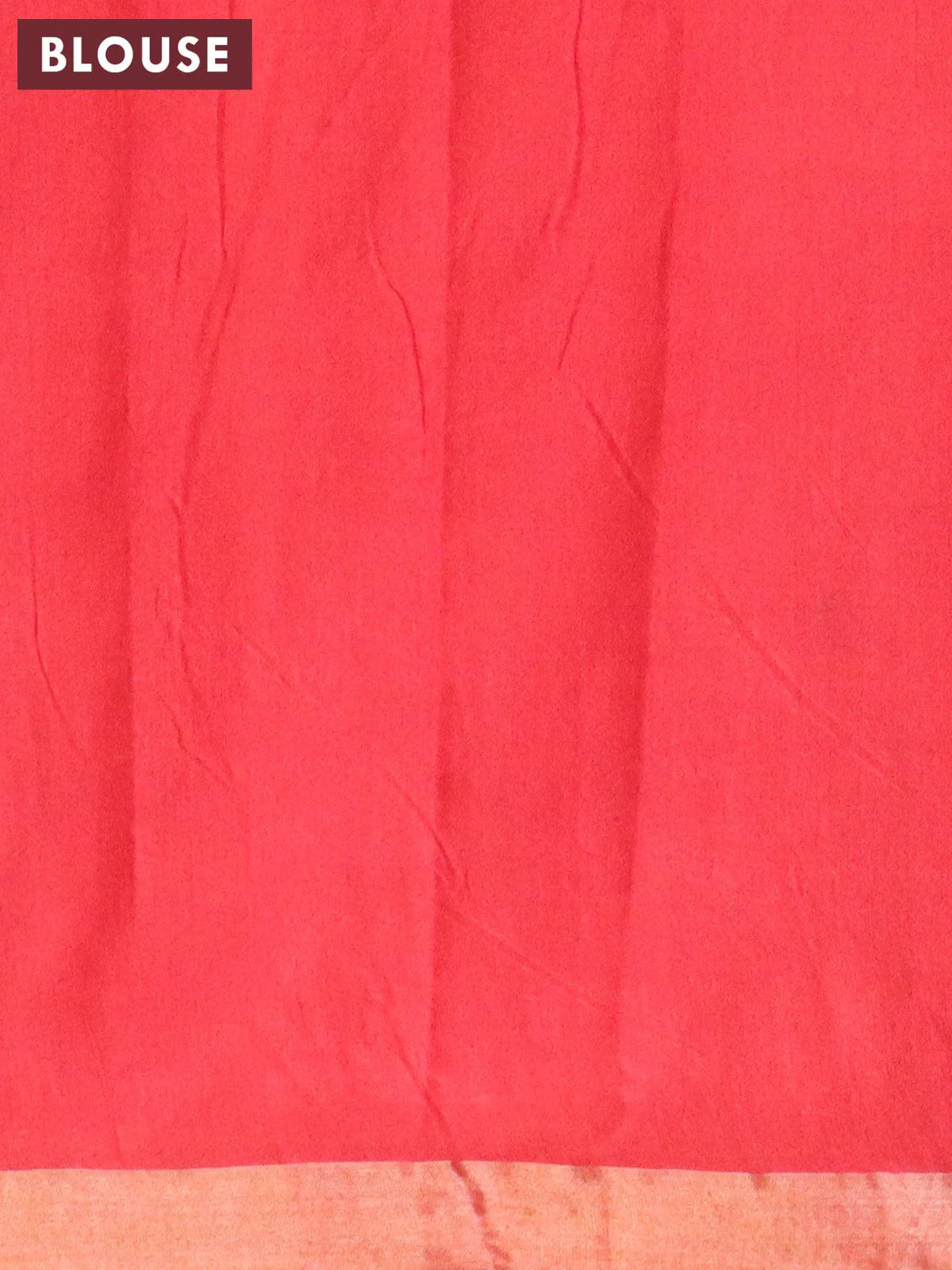 Bhagalpuri saree dark mustard and red with allover bandhani prints and long pichwai printed zari woven border - Image 4