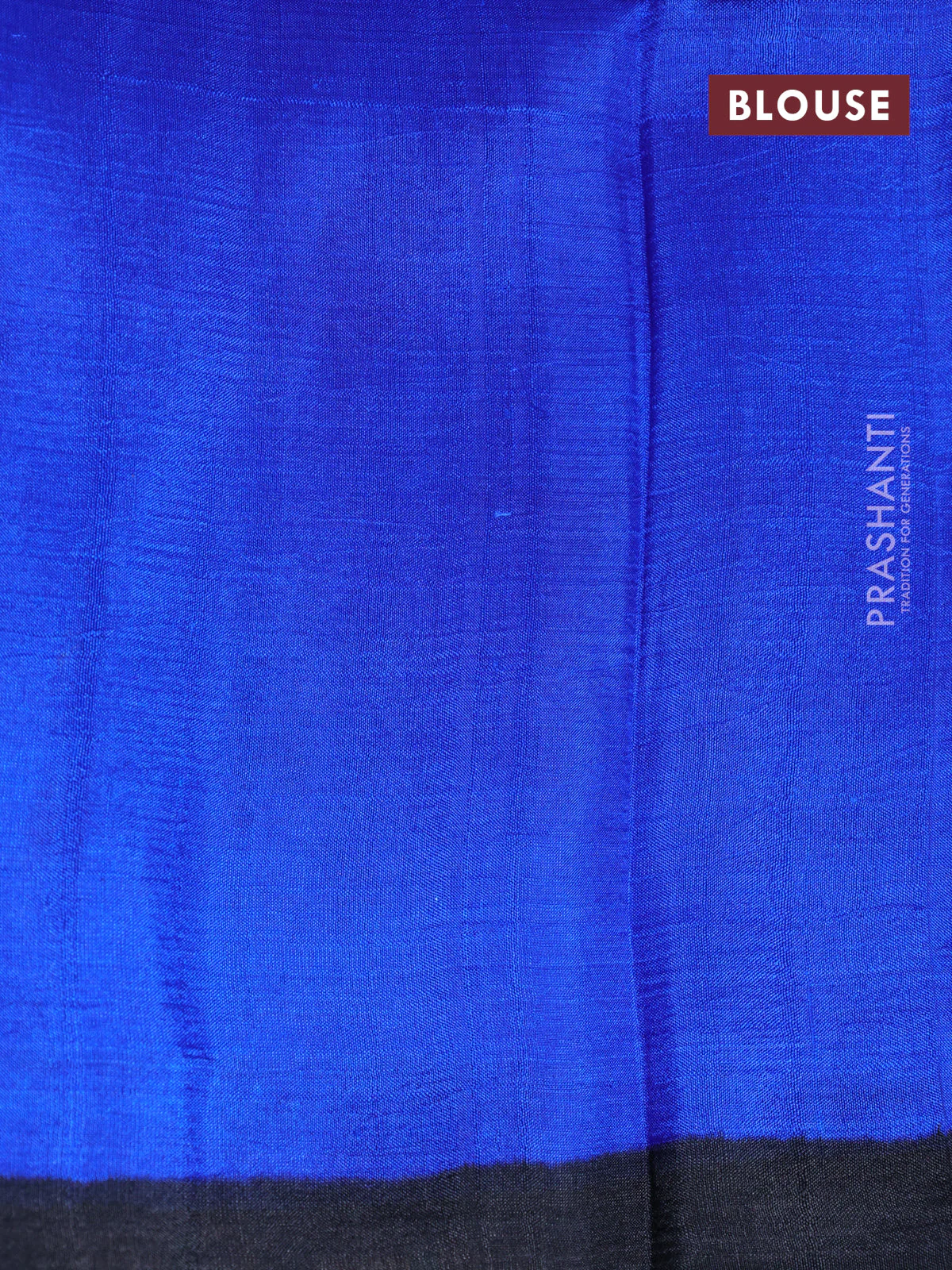 Bishnupuri silk saree light blue and royal blue with butta prints and printed border - Image 4