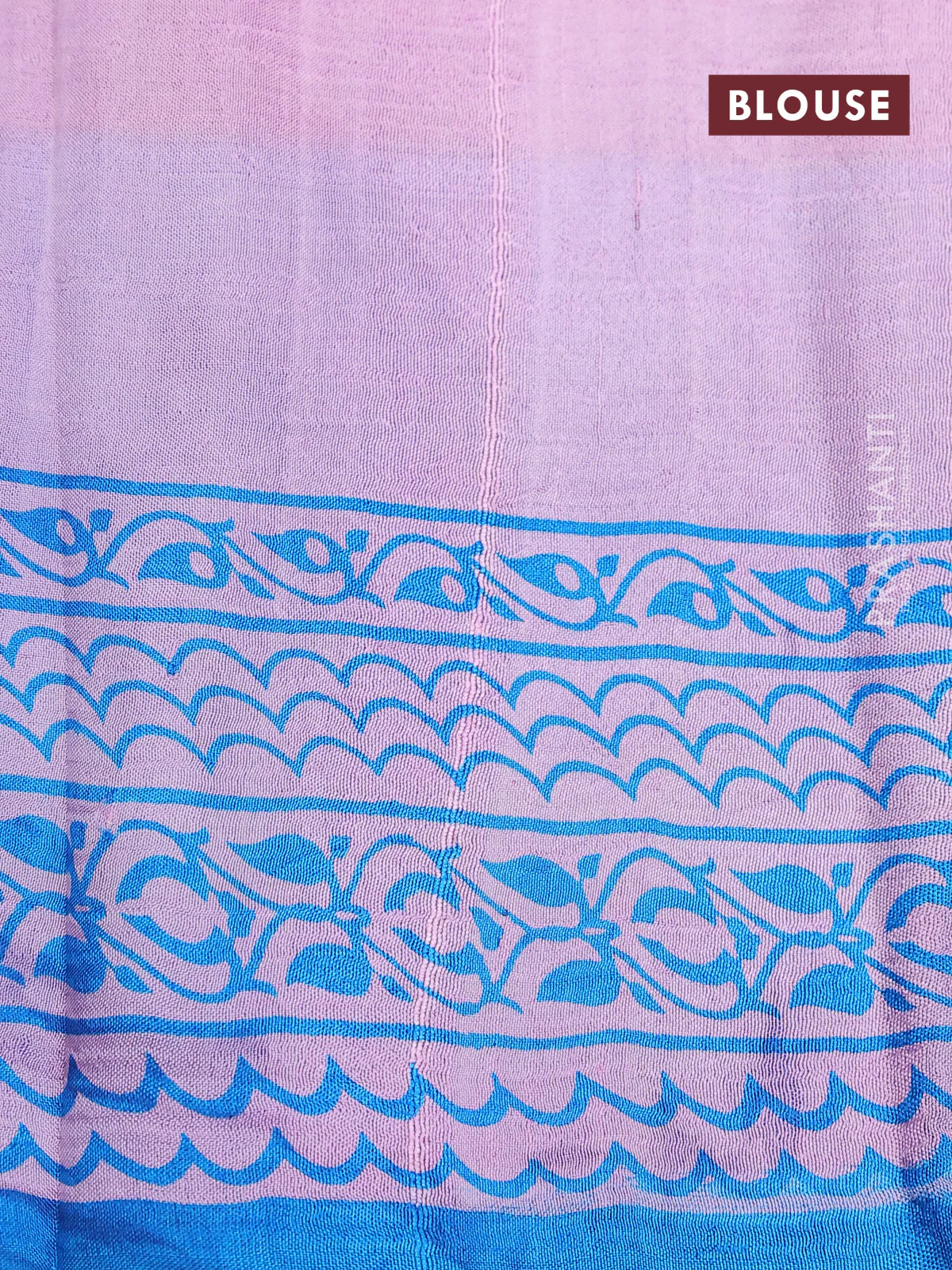 Bishnupuri silk saree lotus pink and magenta pink with butta prints and printed border - Image 4