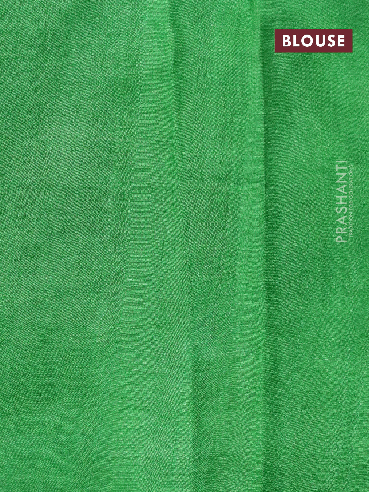 Bishnupuri silk saree pista green and green with butta prints and printed border - Image 4