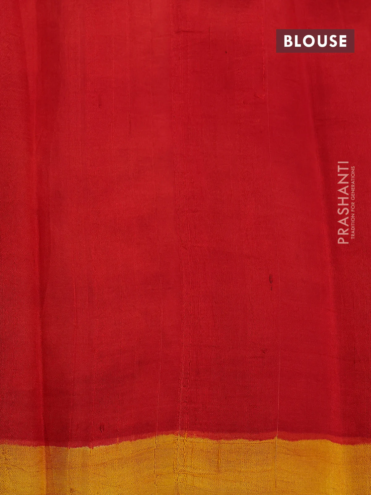 Bishnupuri silk saree yellow and red with butta prints and printed border - Image 4