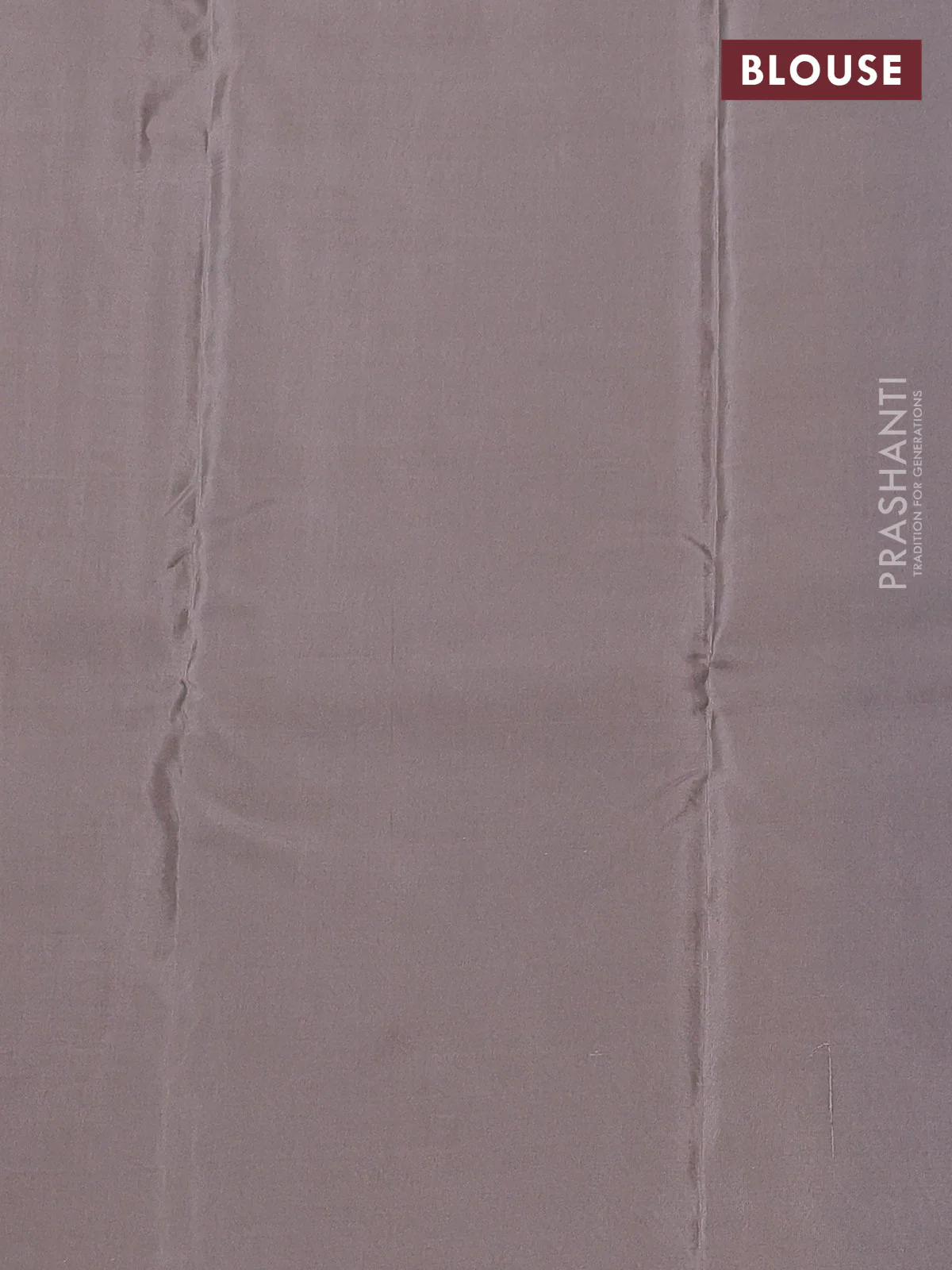 Blue-Grey kanchipuram silk saree with matching neck piece - Image 3